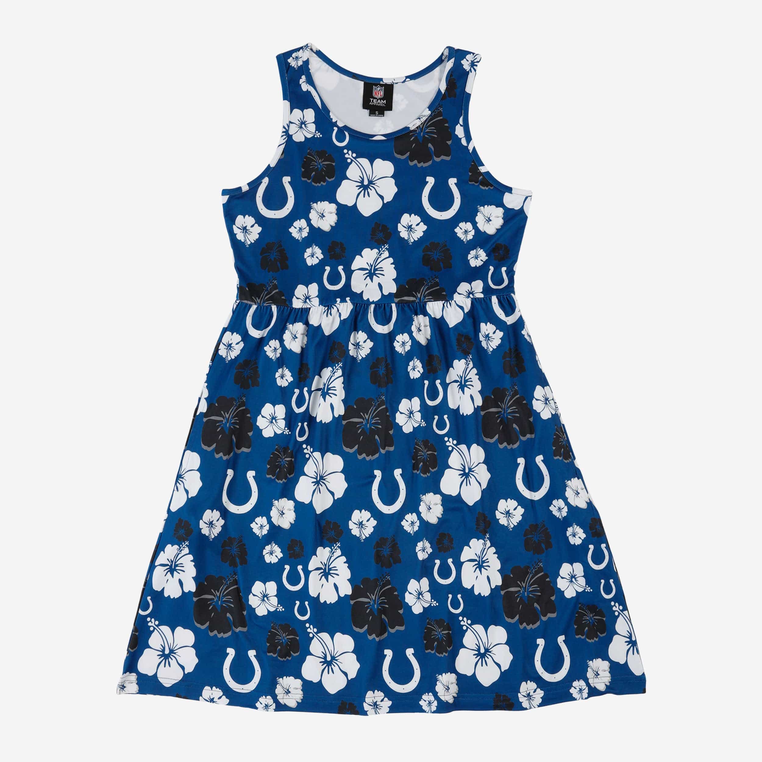 Indianapolis Colts Womens Fan Favorite Floral Sundress - Image 4