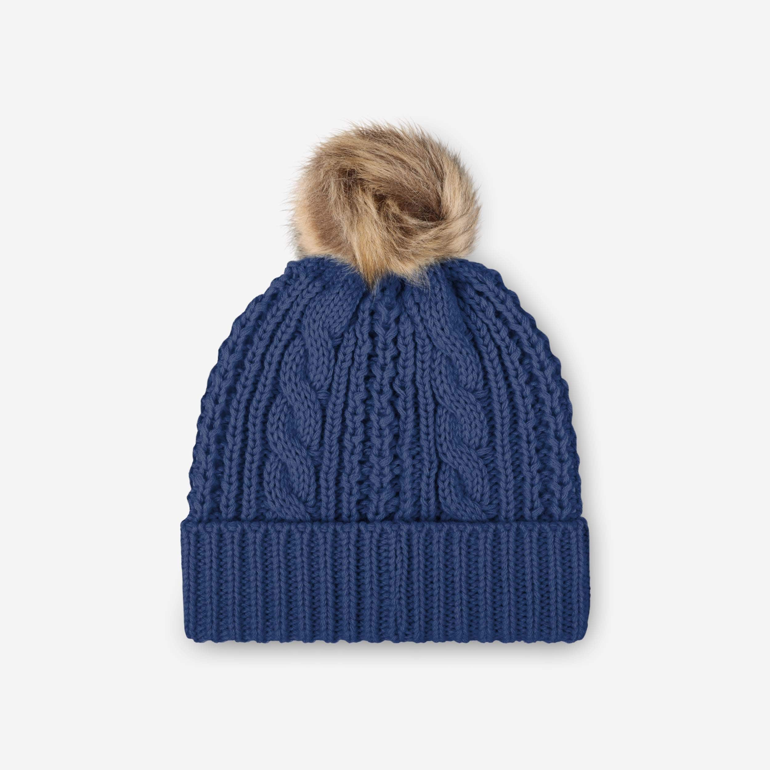 Indianapolis Colts Womens Faux Fur Pom Beanie - Image 2