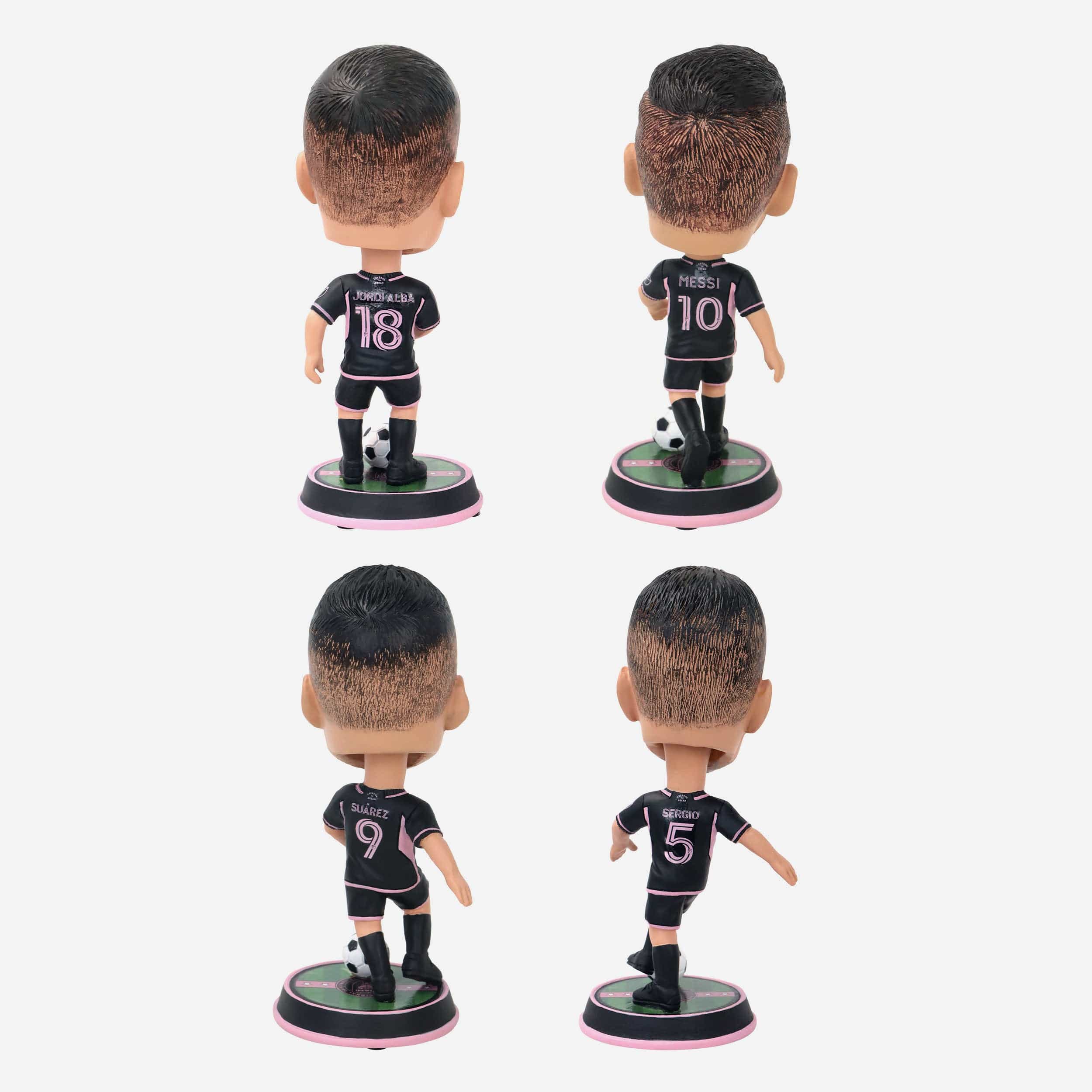 Inter Miami CF 4 Pack Mini Bighead Bobblehead Set - Image 2