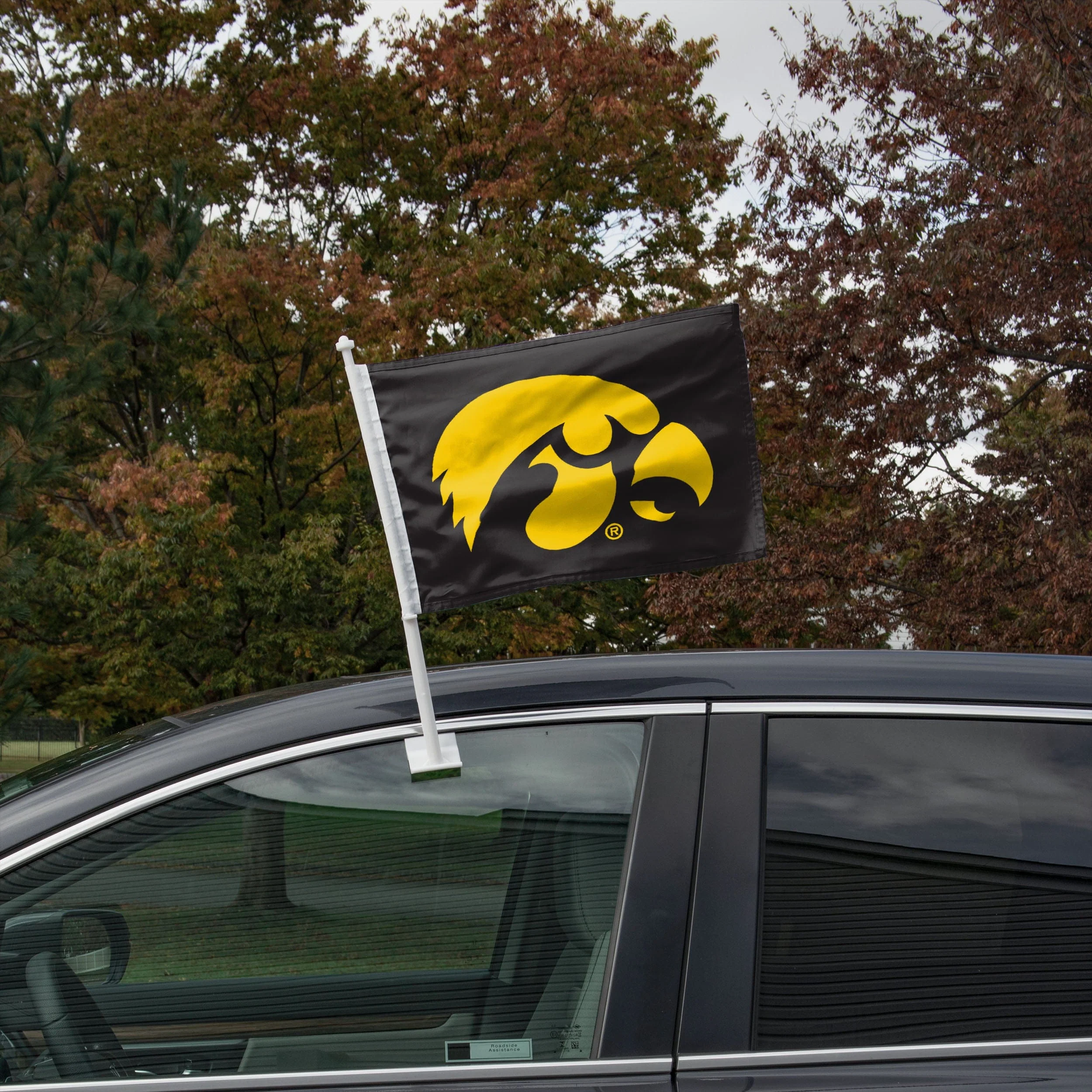 Iowa Hawkeyes 2 Pack Solid Car Flag - Image 2