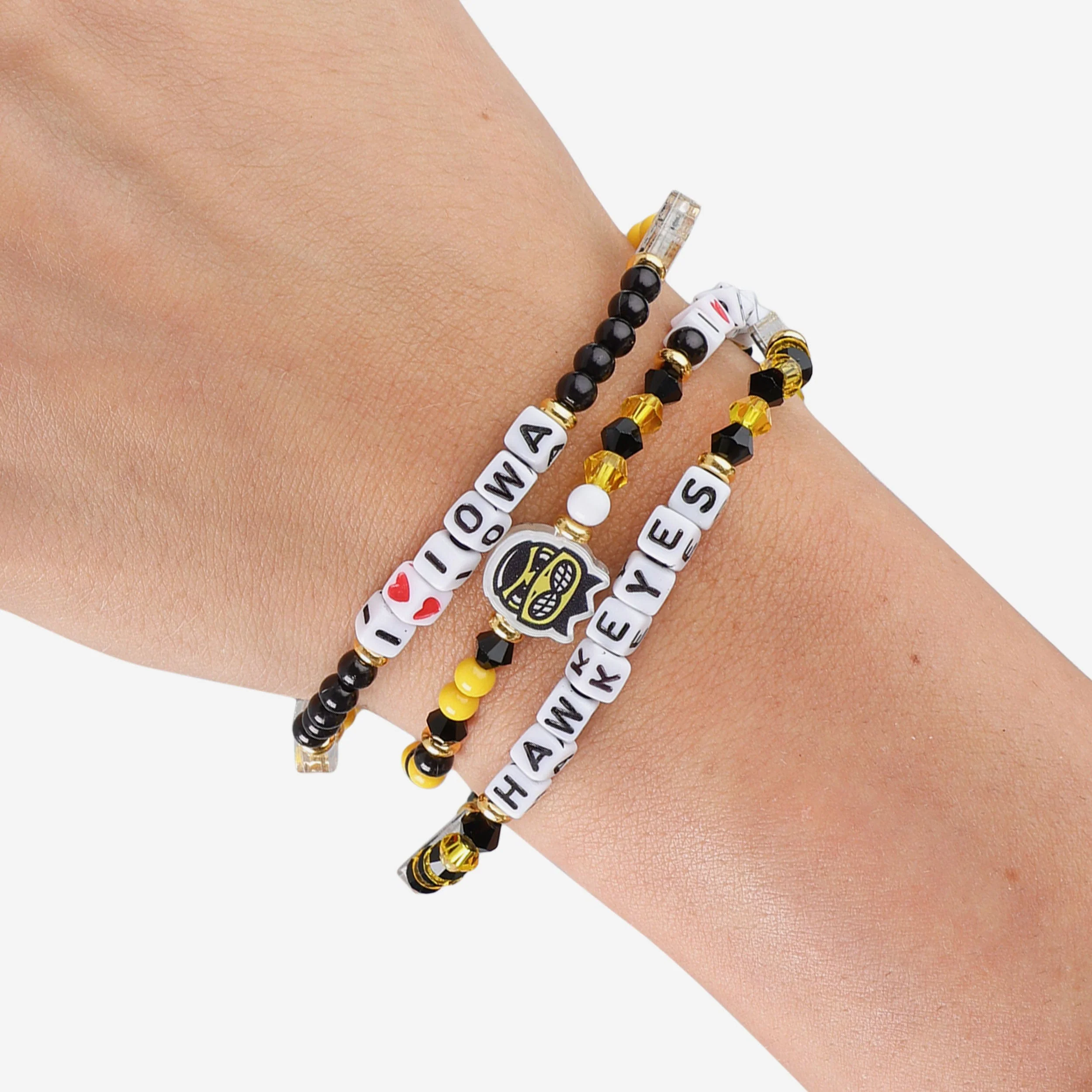 Iowa Hawkeyes 3 Pack Friendship Bracelet - Image 4
