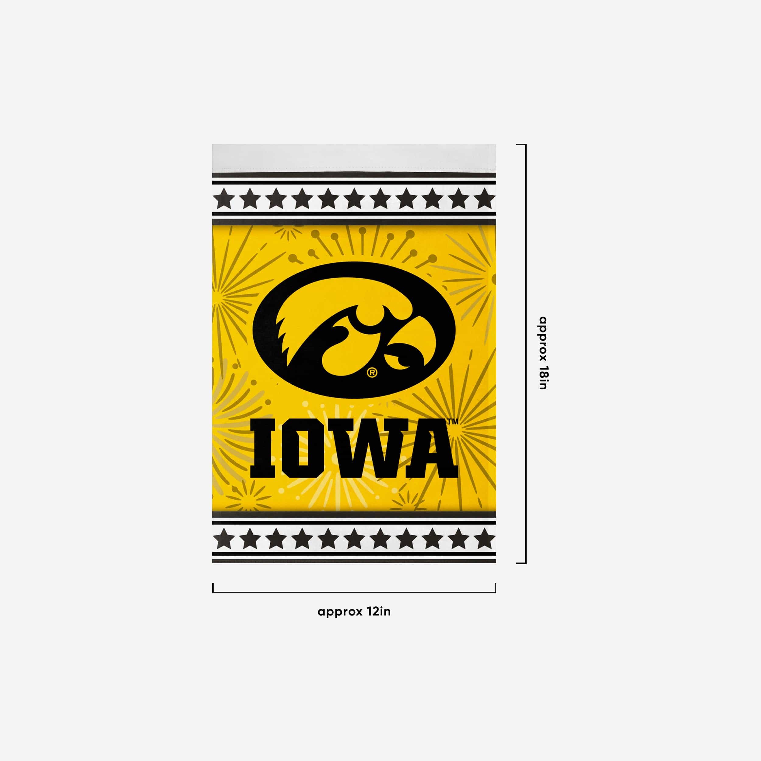 Iowa Hawkeyes Americana Garden Flag - Image 3