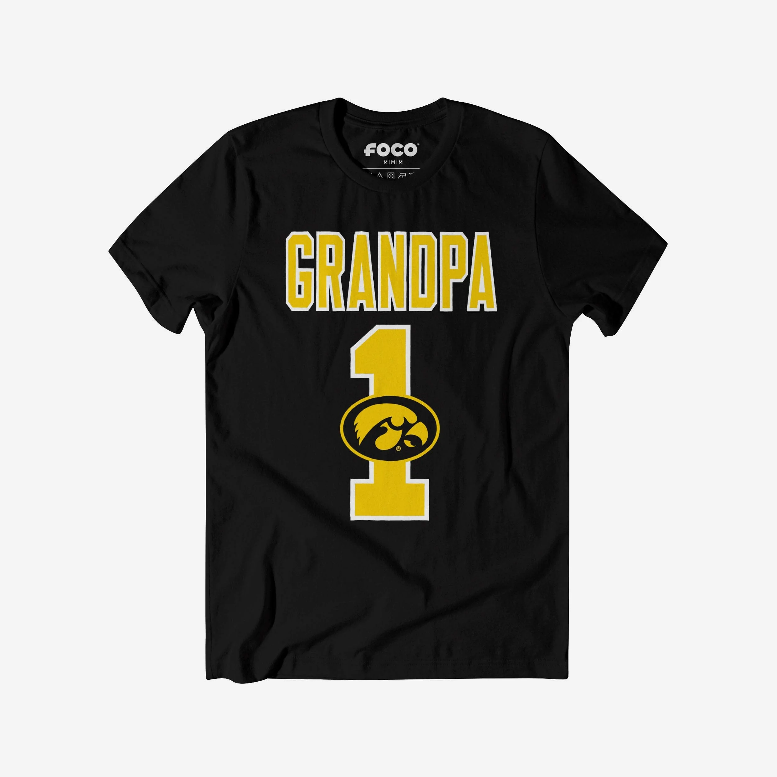 Iowa Hawkeyes Number 1 Grandpa T-Shirt