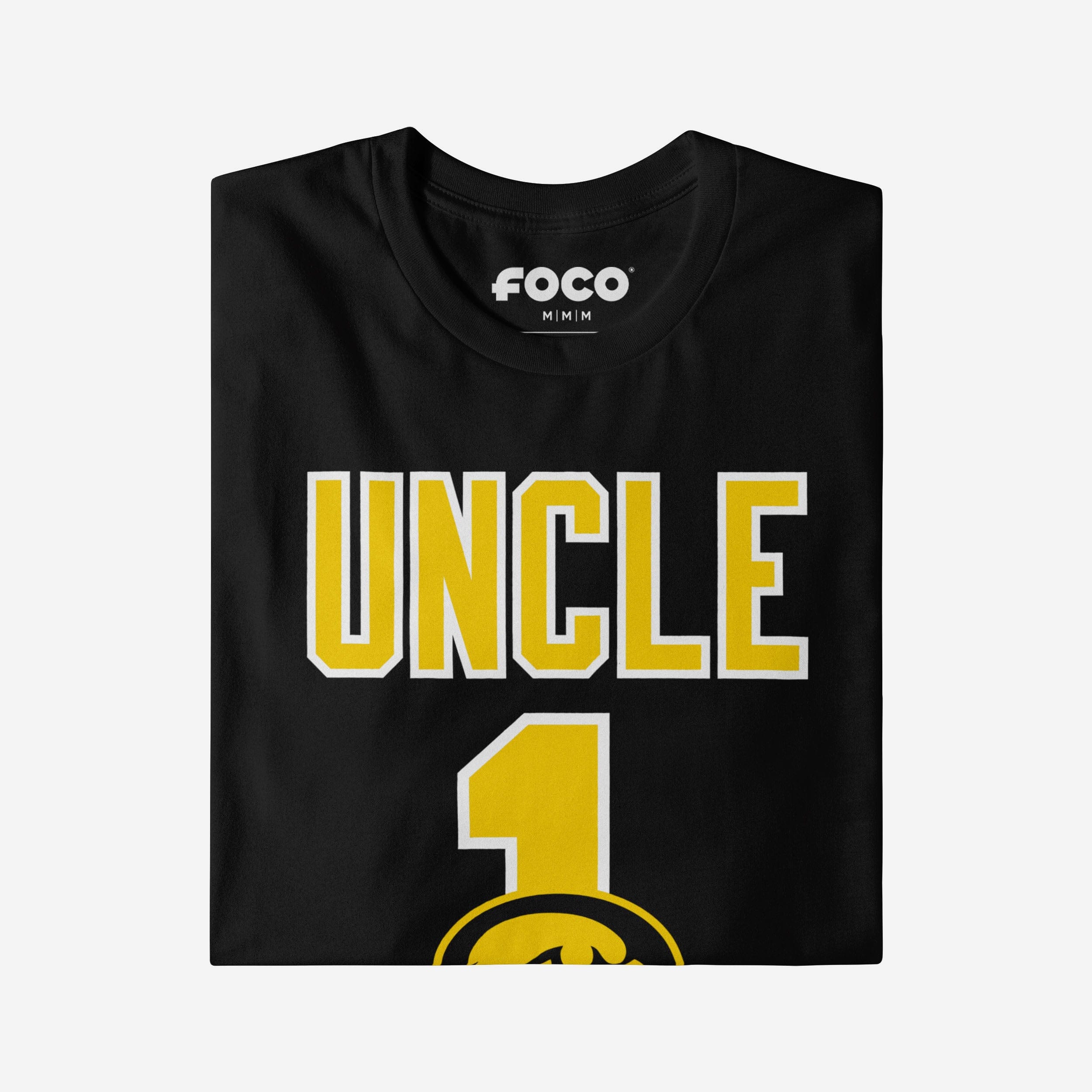 Iowa Hawkeyes Number 1 Uncle T-Shirt - Image 3