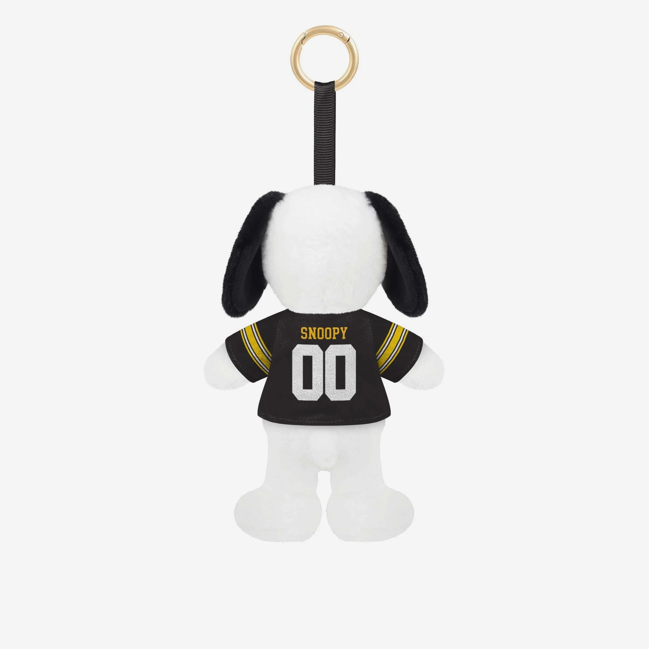 Iowa Hawkeyes Plush Snoopy Peanuts Bag Charm Keychain - Image 2