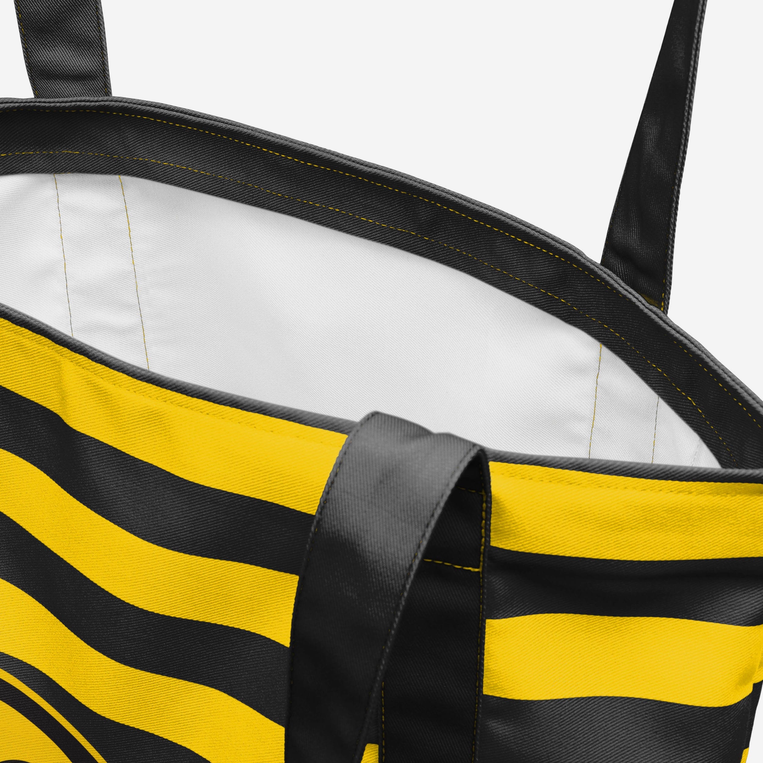 Iowa Hawkeyes Team Stripe Canvas Tote Bag - Image 4