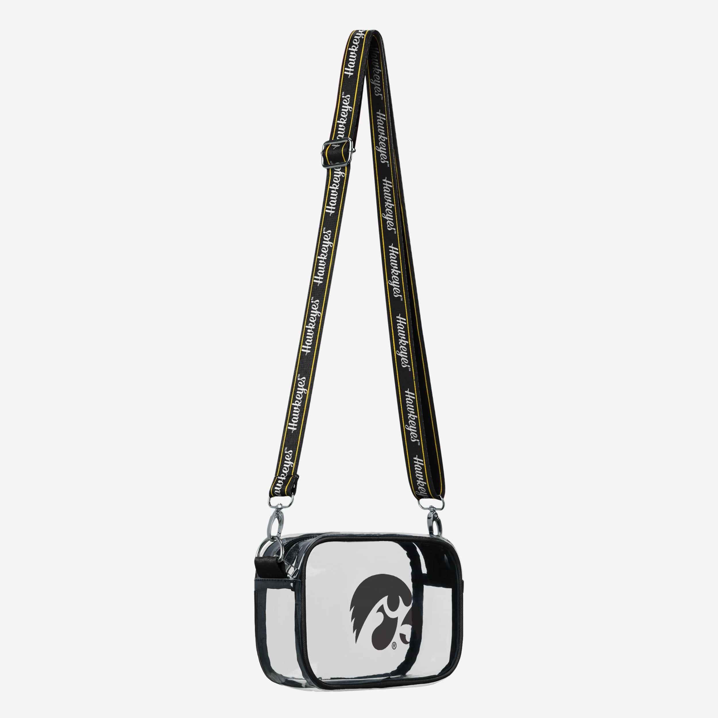 Iowa Hawkeyes Team Stripe Clear Crossbody Bag - Image 2