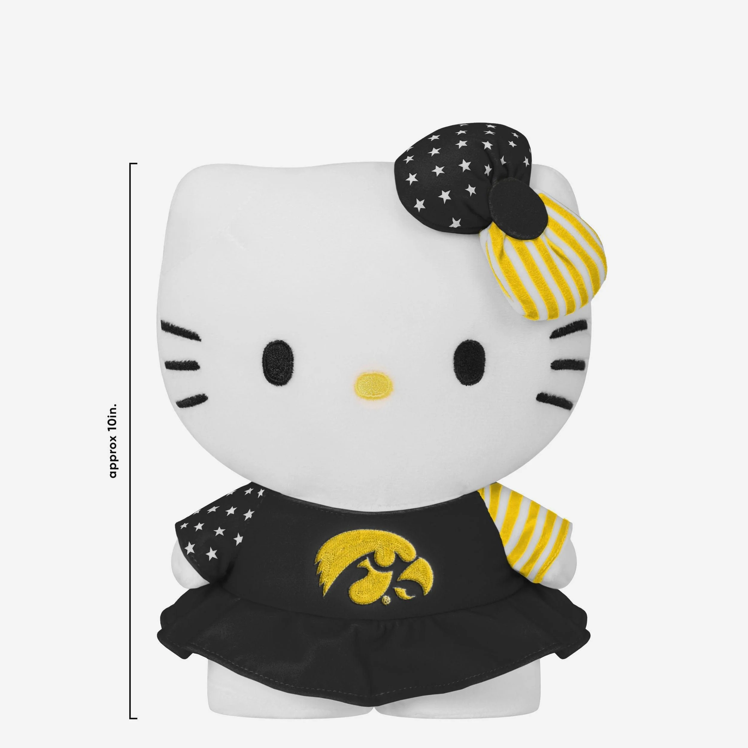 Iowa Hawkeyes USA Bow Hello Kitty® Americana Plush - Image 2