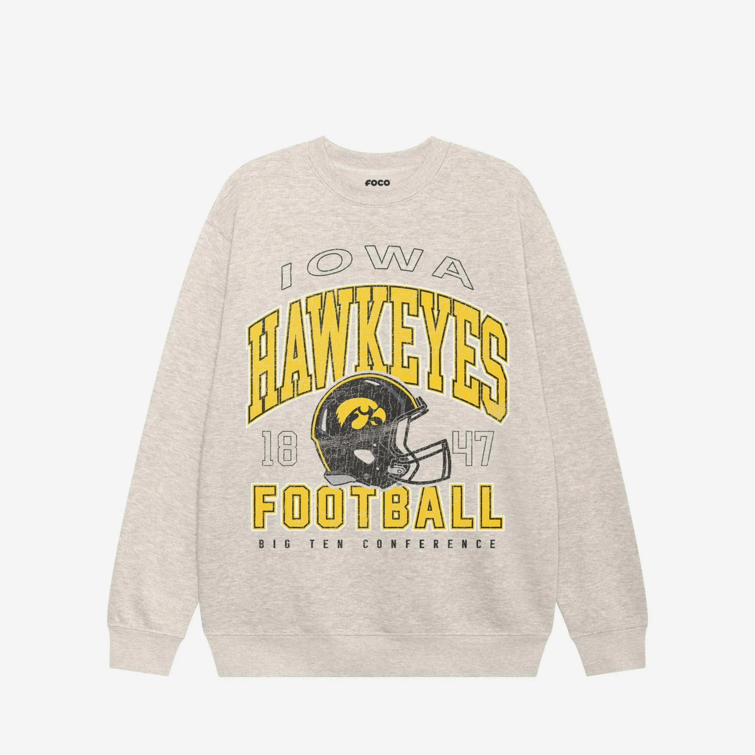 Iowa Hawkeyes Varsity Crew Neck Sweatshirt