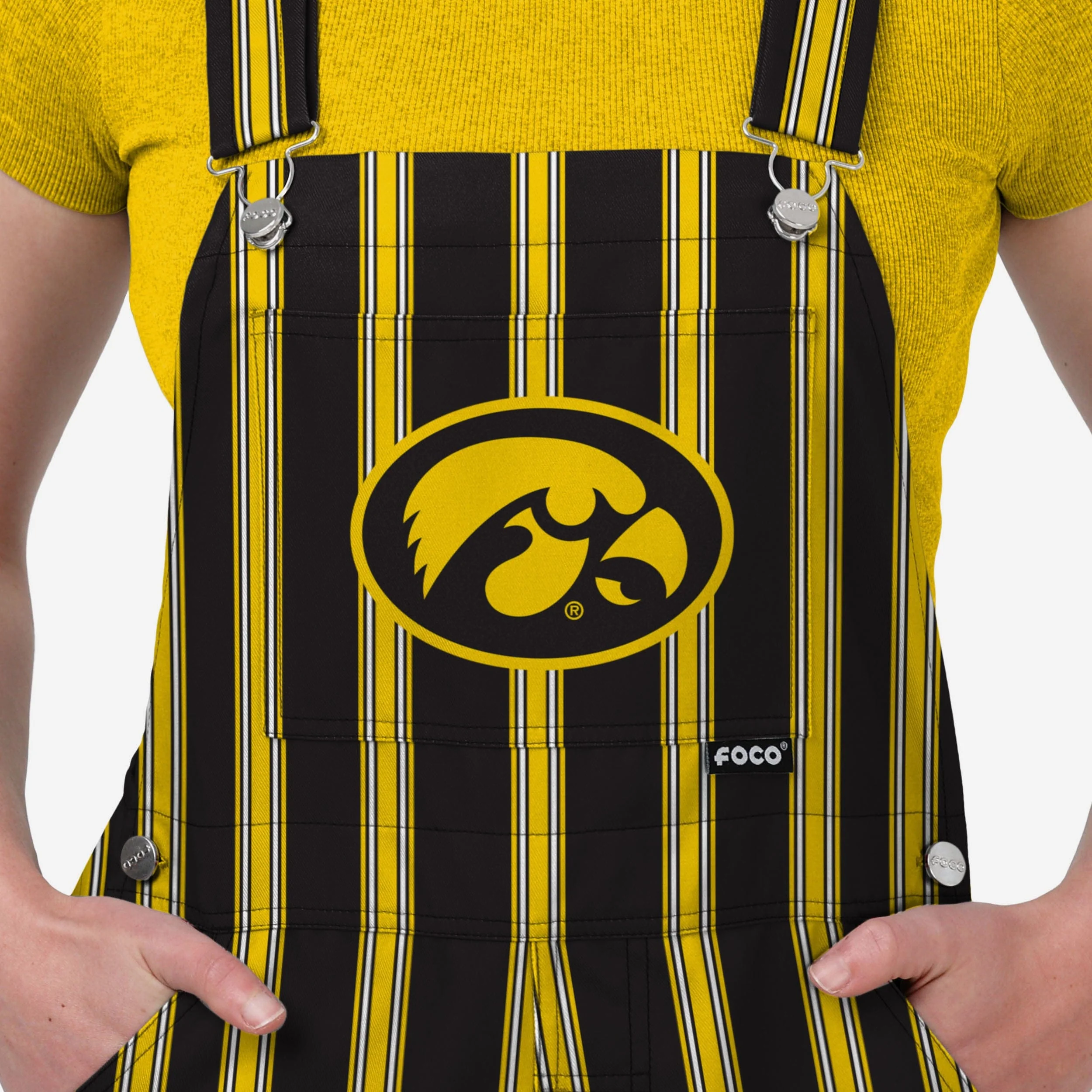 Iowa Hawkeyes Womens Sideline Spirit Bib Overalls - Image 4