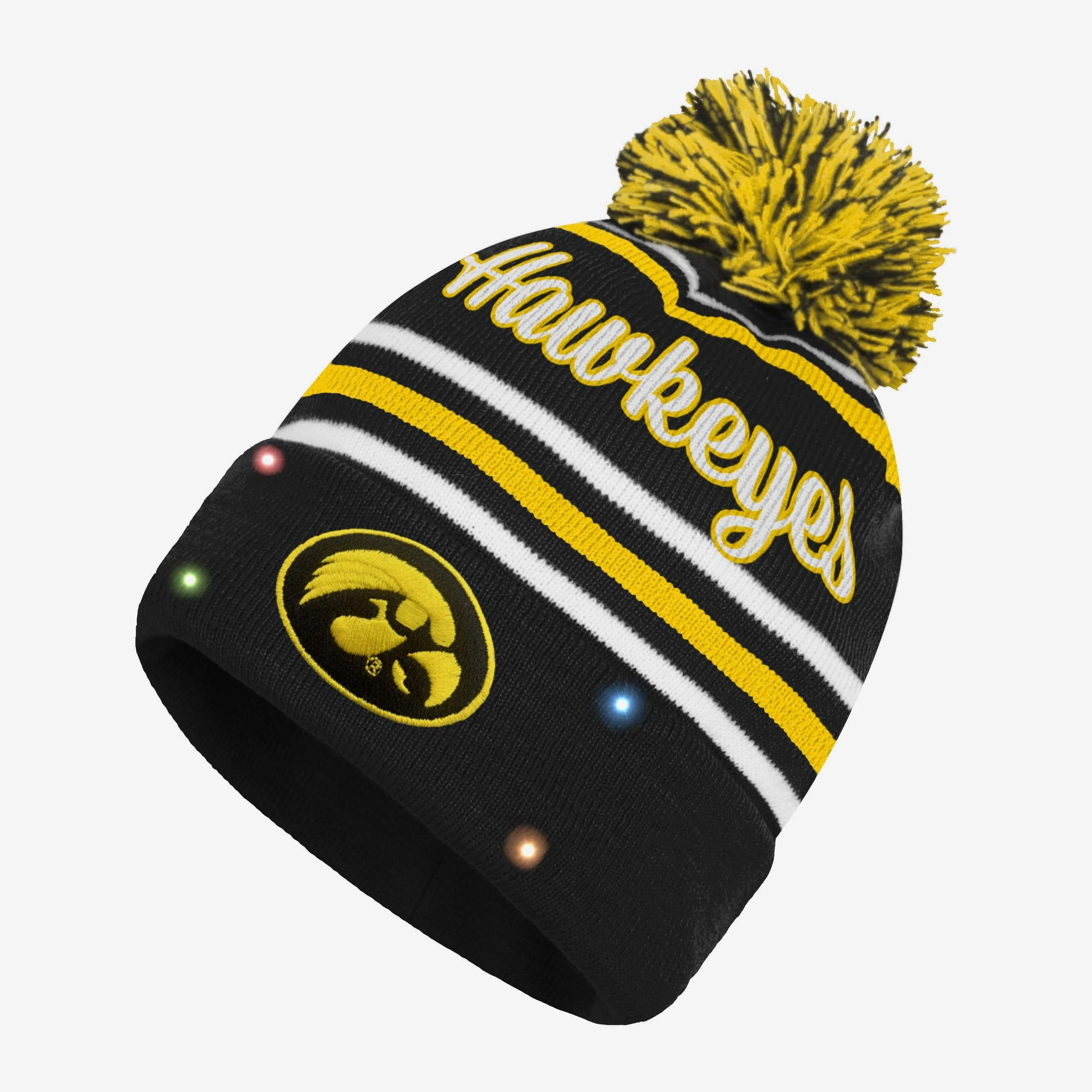 Iowa Hawkeyes Womens Wordmark Script Light Up Beanie