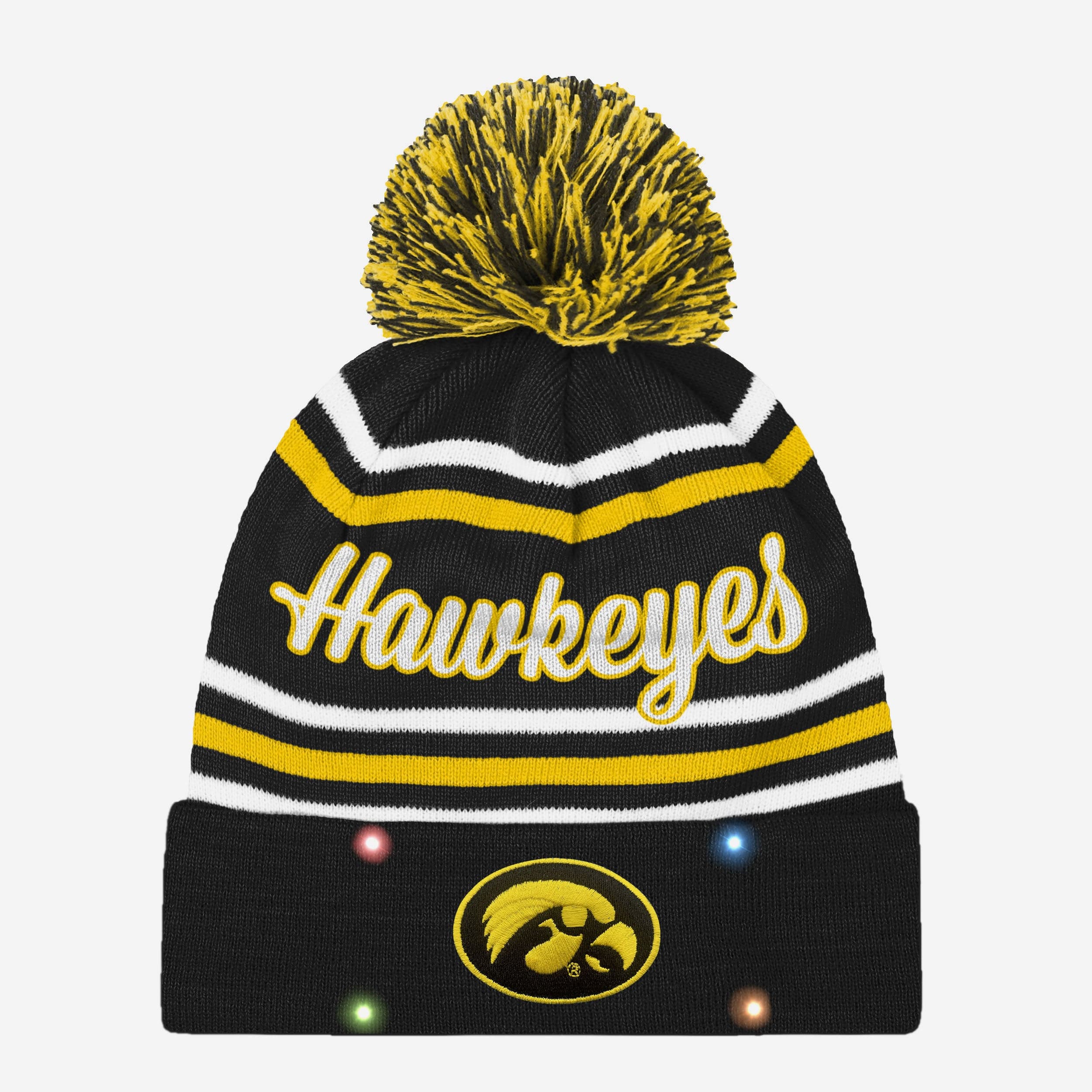 Iowa Hawkeyes Womens Wordmark Script Light Up Beanie - Image 2