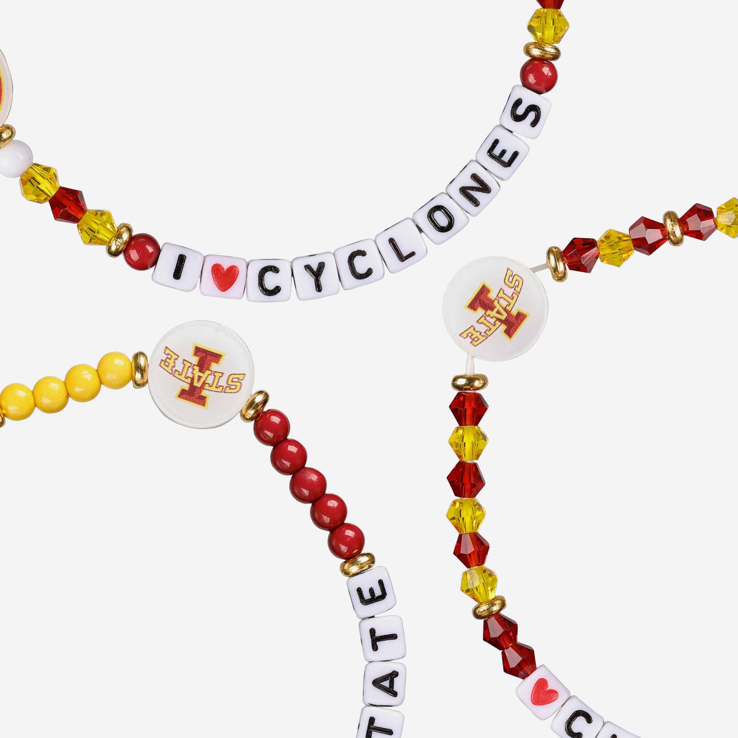 Iowa State Cyclones 3 Pack Friendship Bracelet - Image 2
