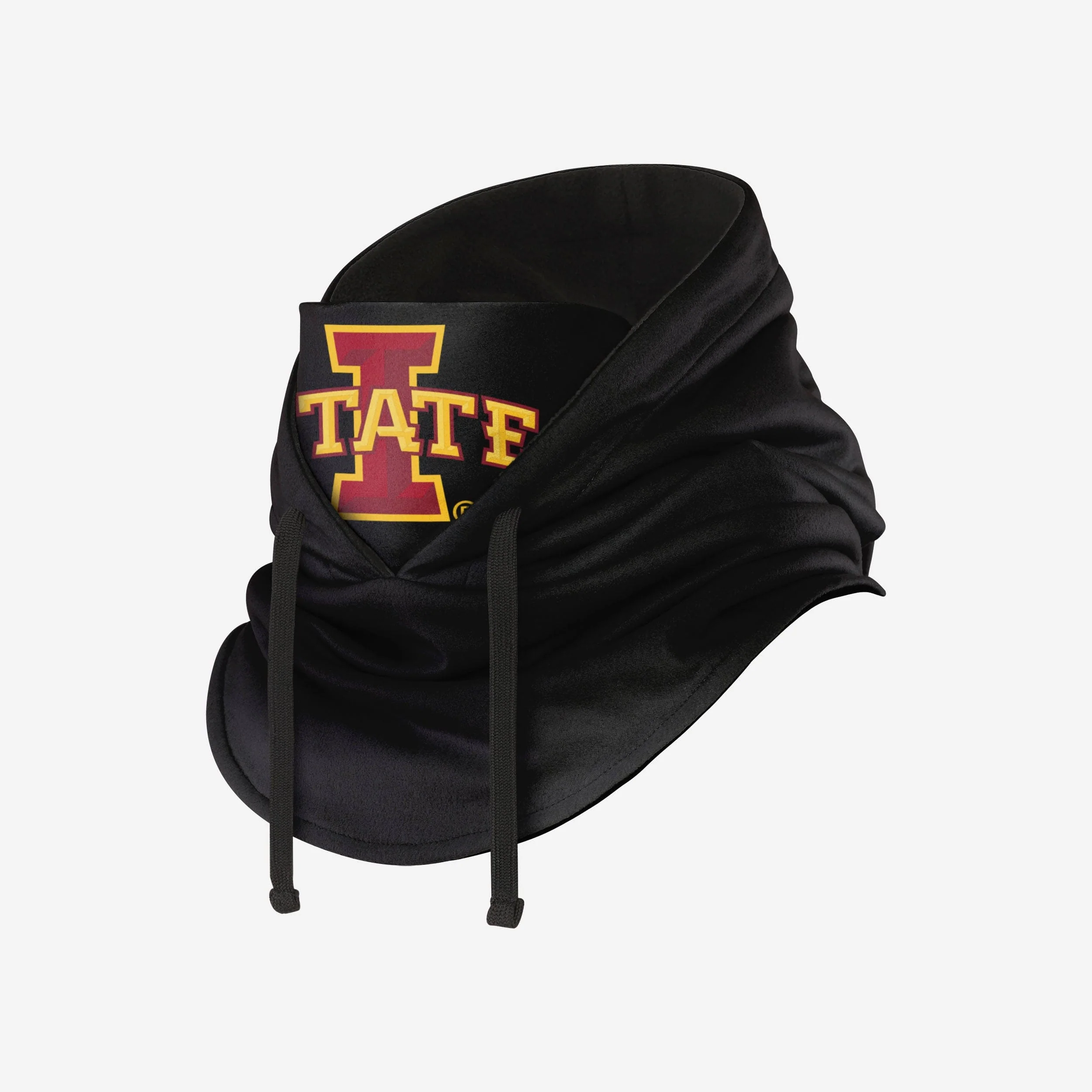 Iowa State Cyclones Black Drawstring Hooded Gaiter - Image 2