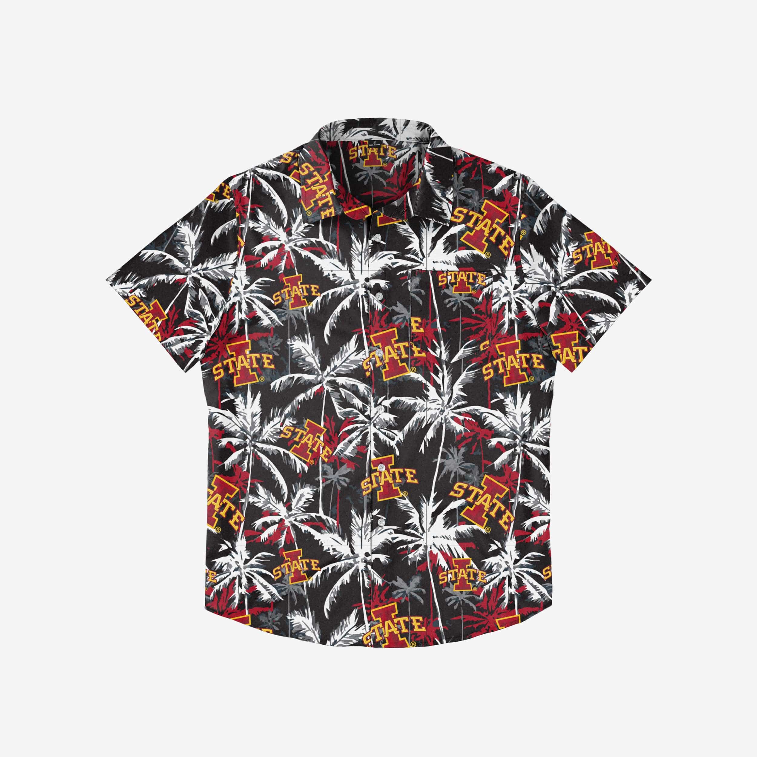 Iowa State Cyclones Black Floral Button Up Shirt - Image 3