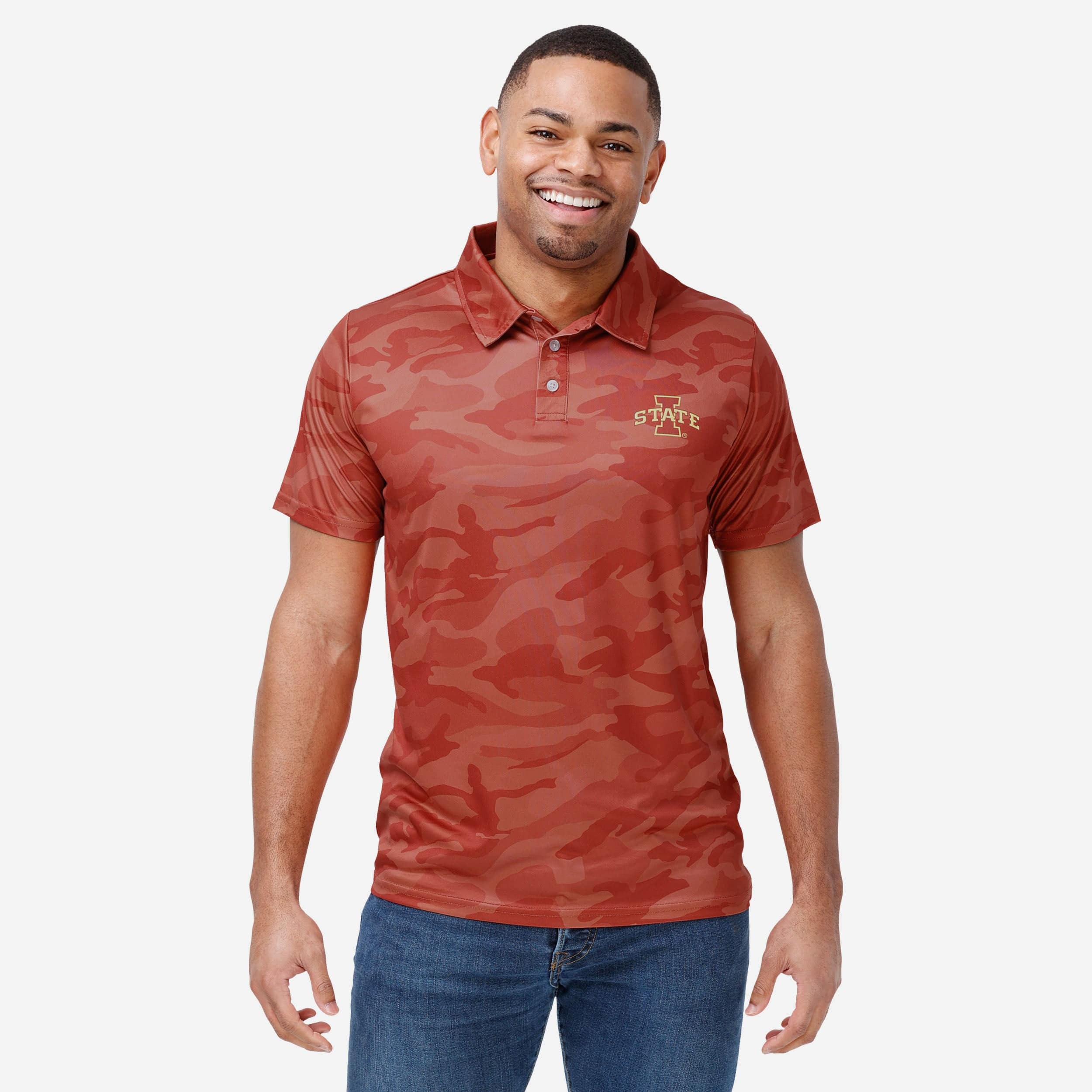 Iowa State Cyclones Color Camo Polyester Polo