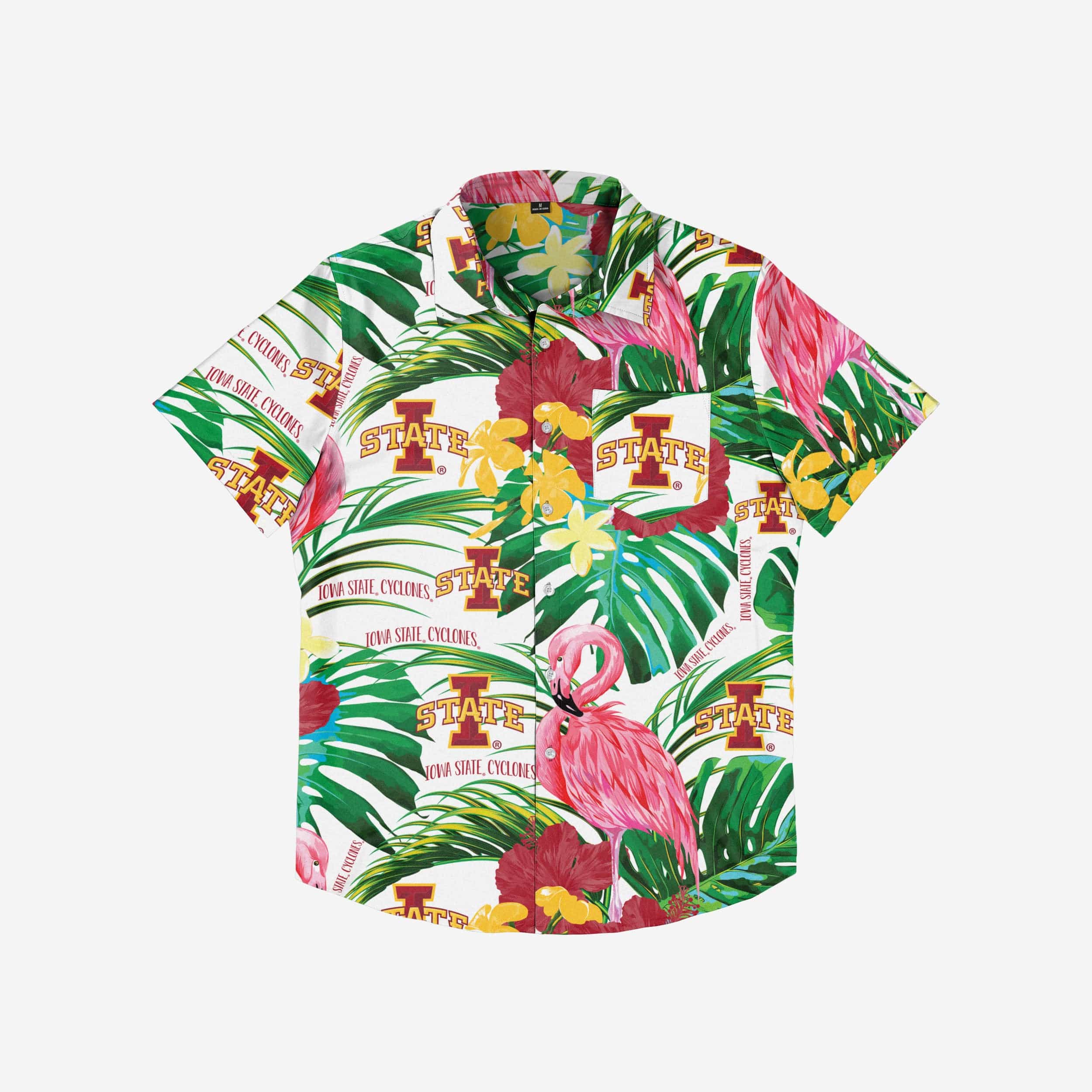 Iowa State Cyclones Flamingo Button Up Shirt - Image 3