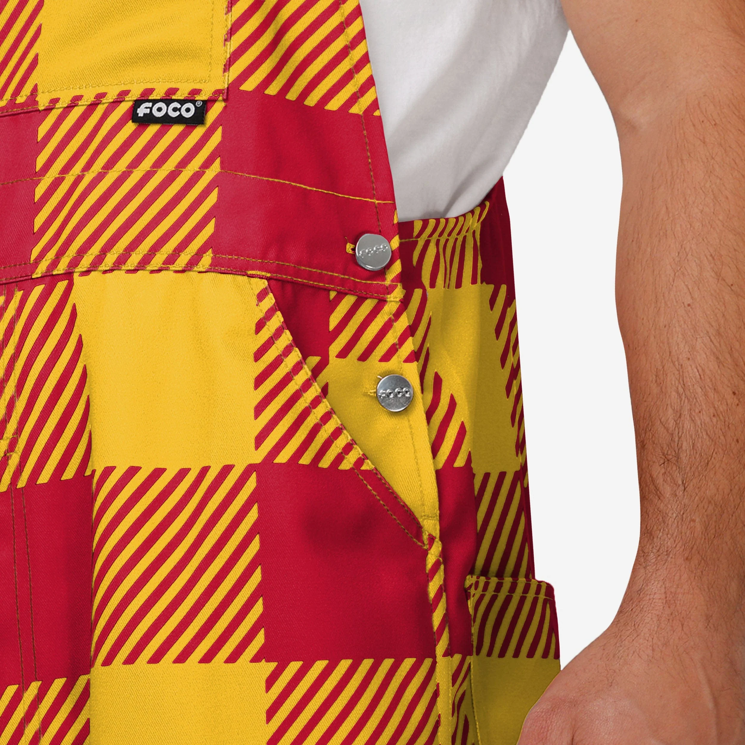 Iowa State Cyclones Mens Plaid Bib Overalls - Image 5