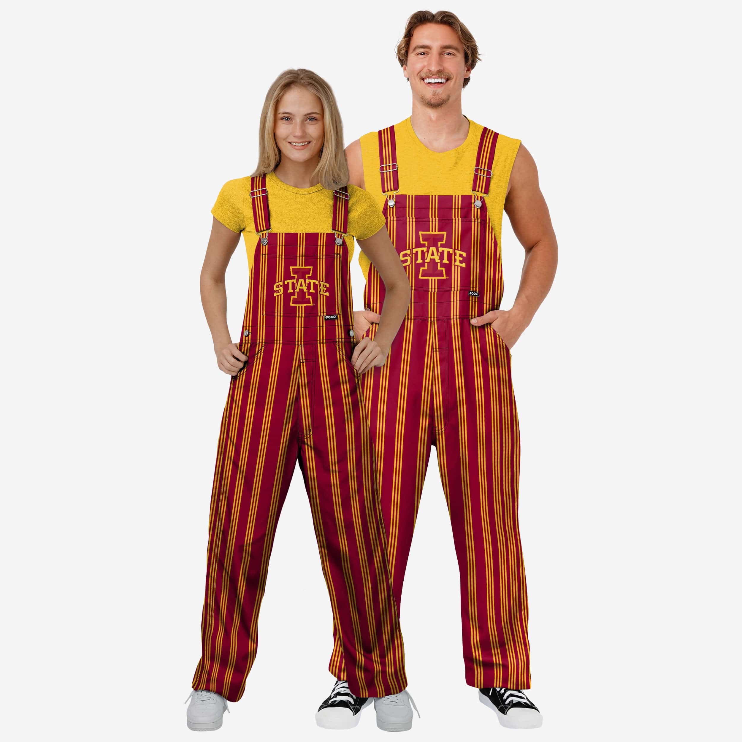 Iowa State Cyclones Mens Sideline Spirit Bib Overalls - Image 3