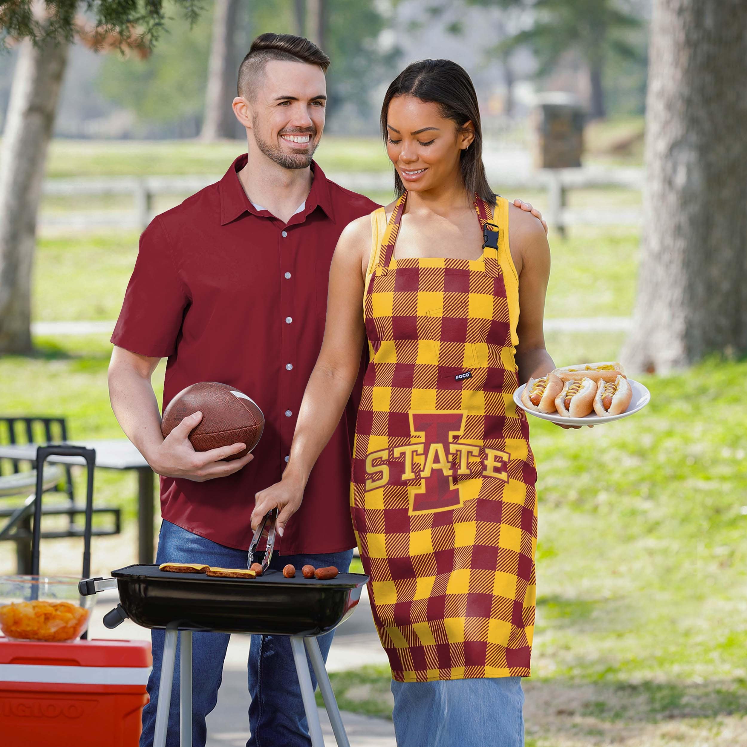 Iowa State Cyclones Plaid Apron - Image 5