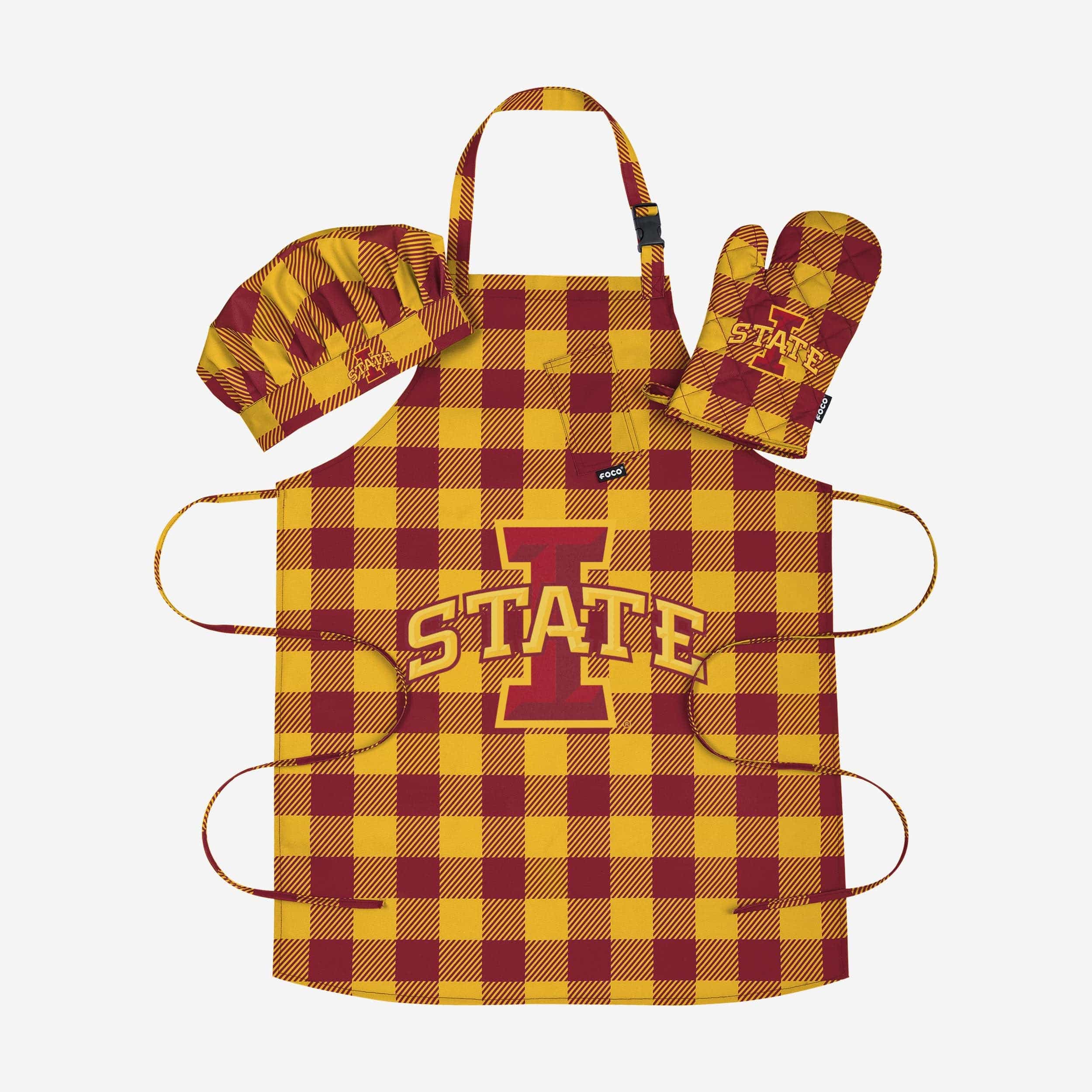 Iowa State Cyclones Plaid Chef Set