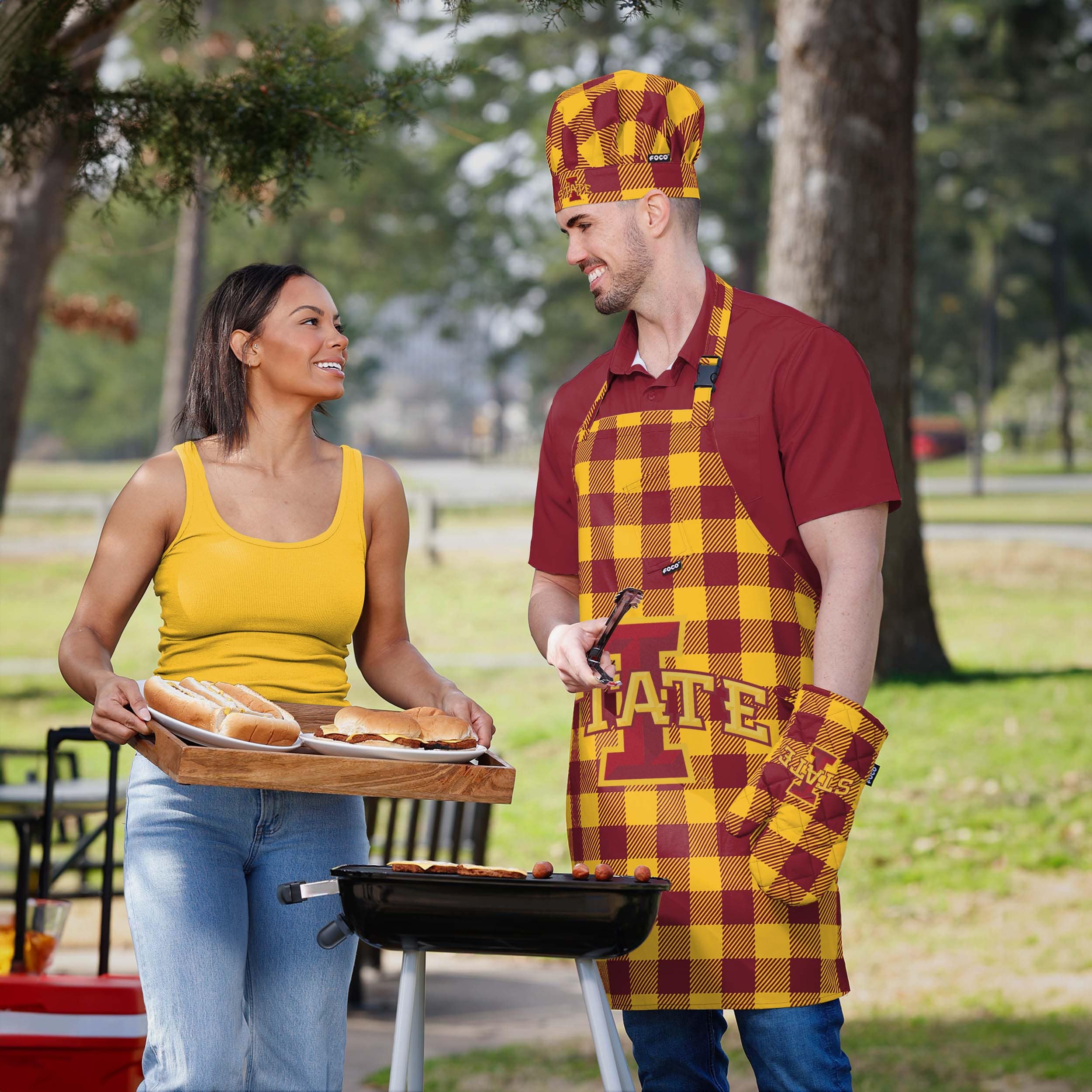 Iowa State Cyclones Plaid Chef Set - Image 5