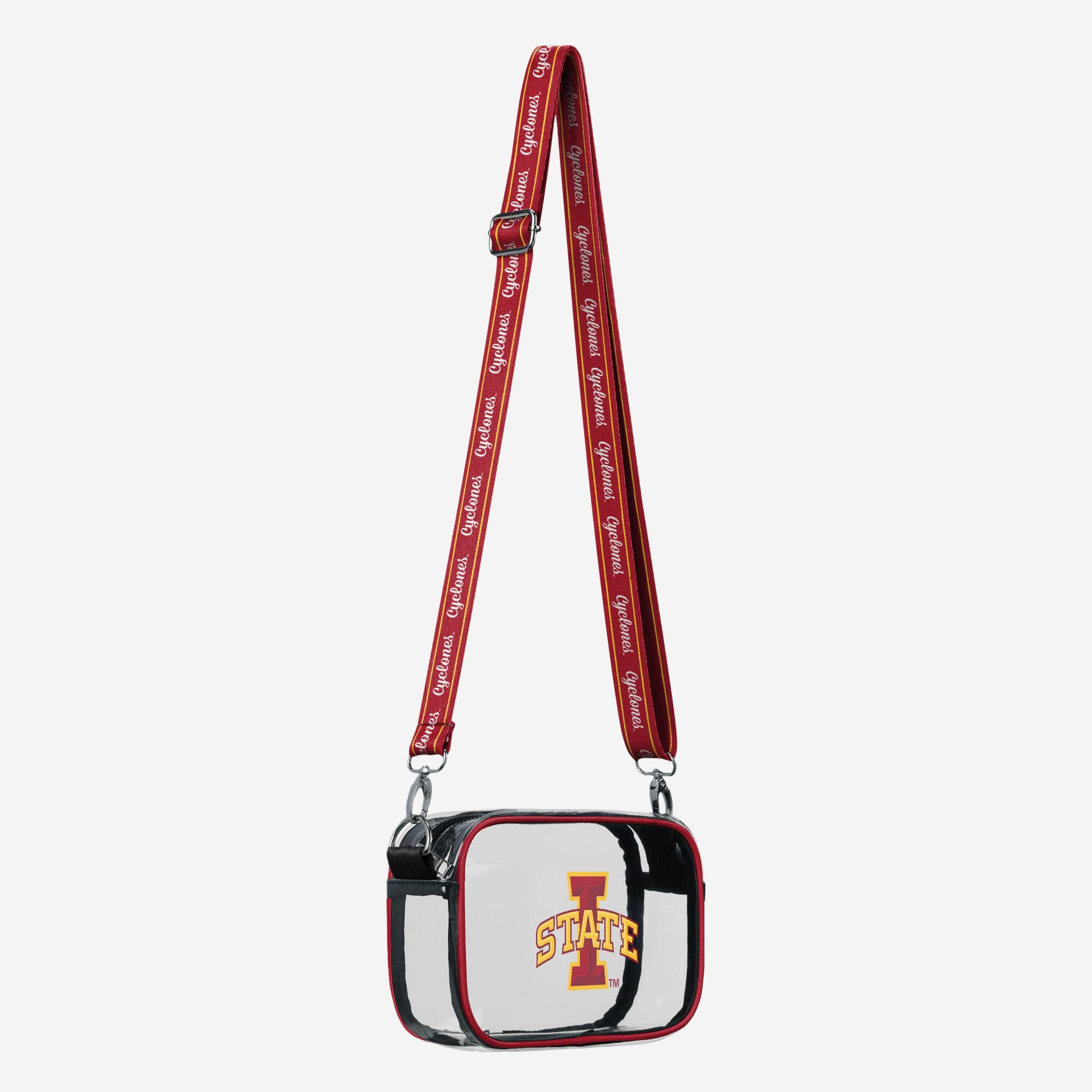 Iowa State Cyclones Team Stripe Clear Crossbody Bag - Image 2