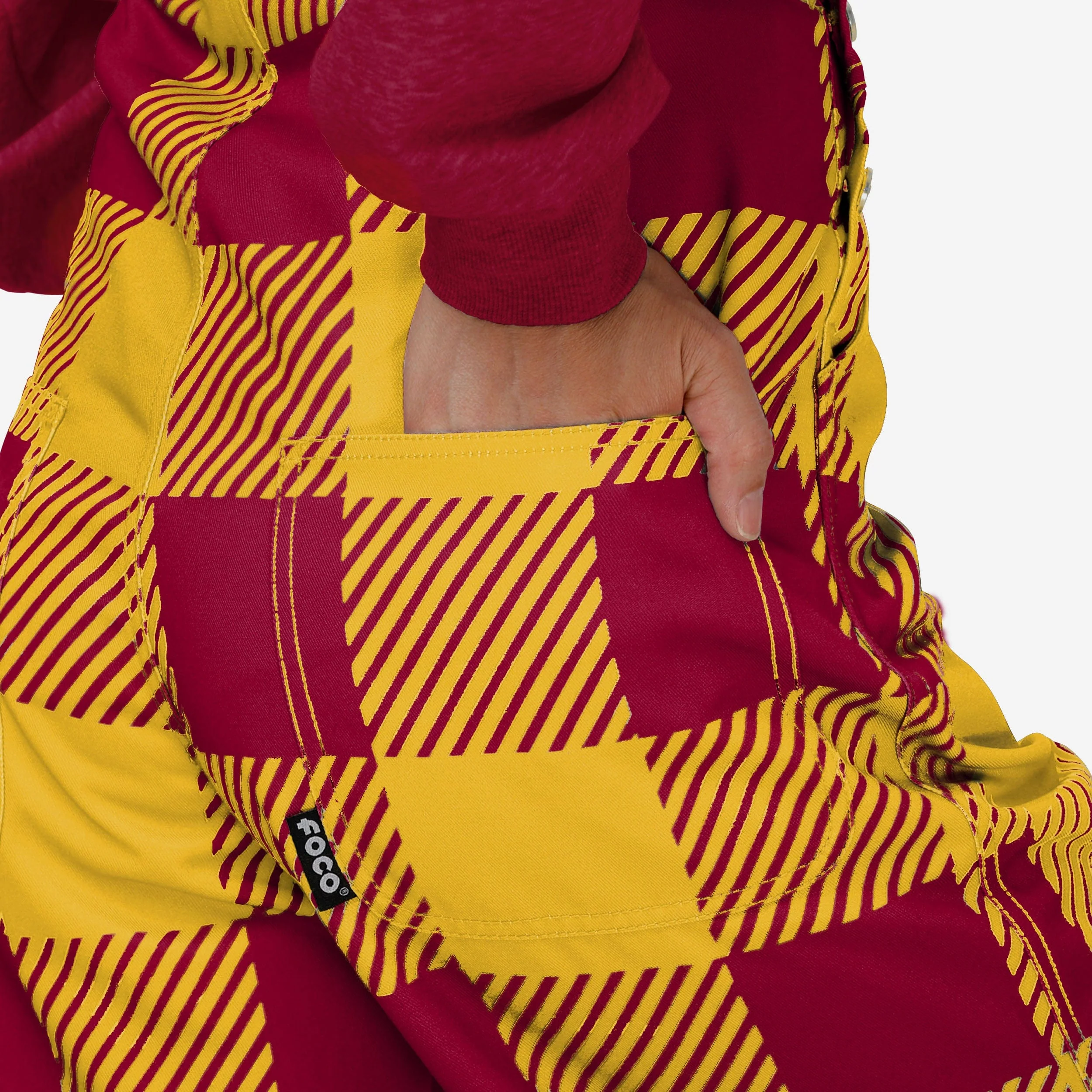 Iowa State Cyclones Womens Plaid Bib Overalls - Image 6