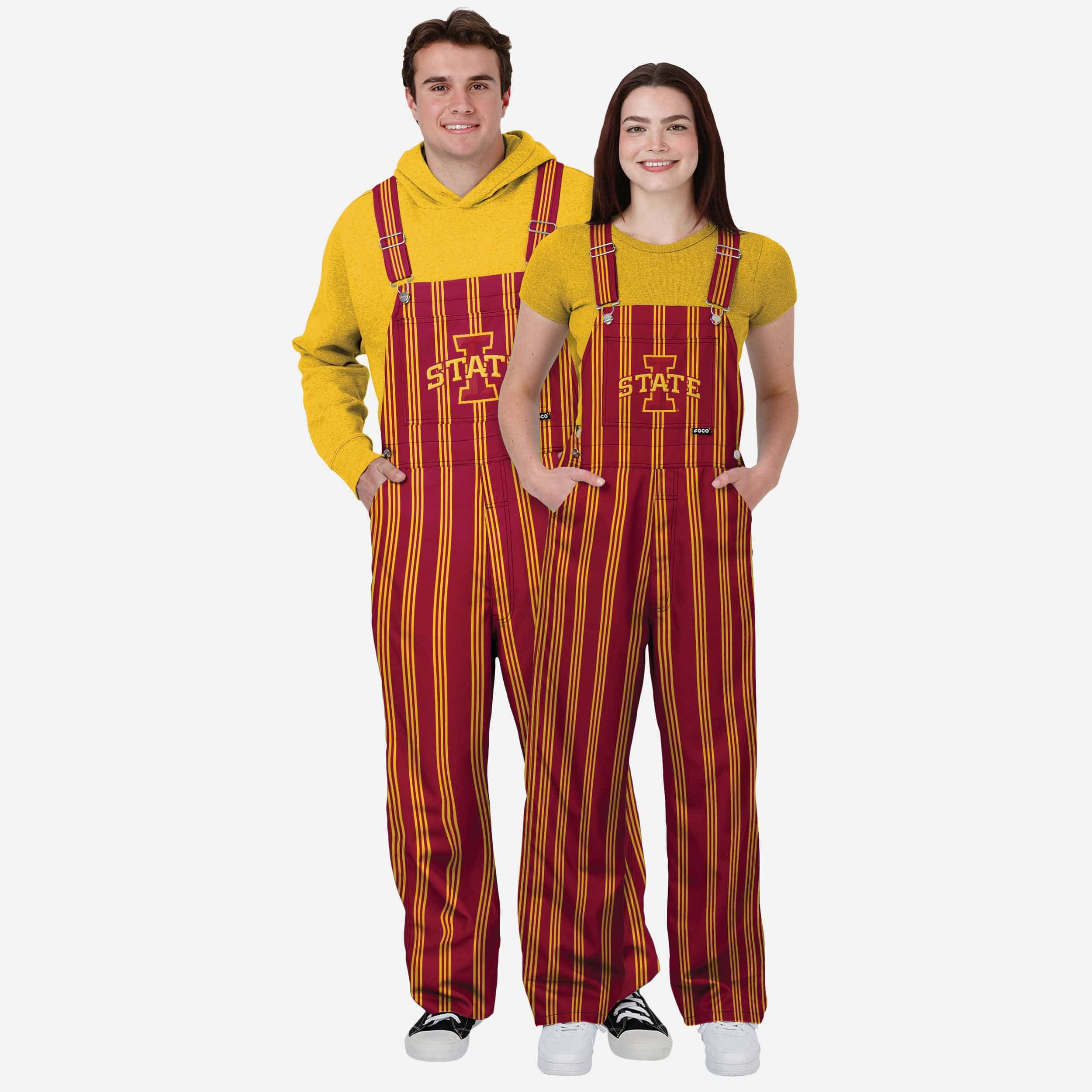 Iowa State Cyclones Womens Sideline Spirit Bib Overalls - Image 3