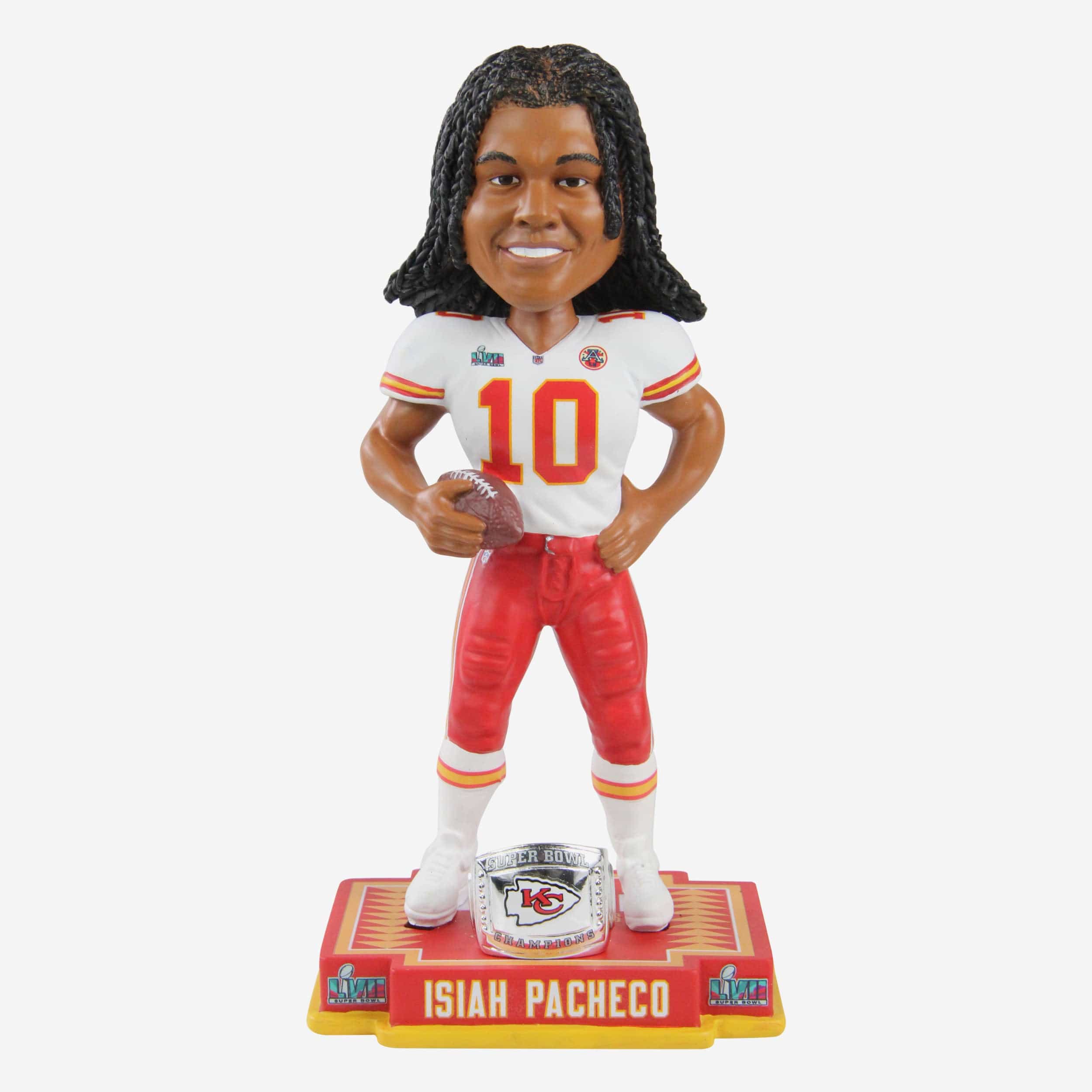 Isiah Pacheco Kansas City Chiefs Super Bowl LVII Champions Bobblehead