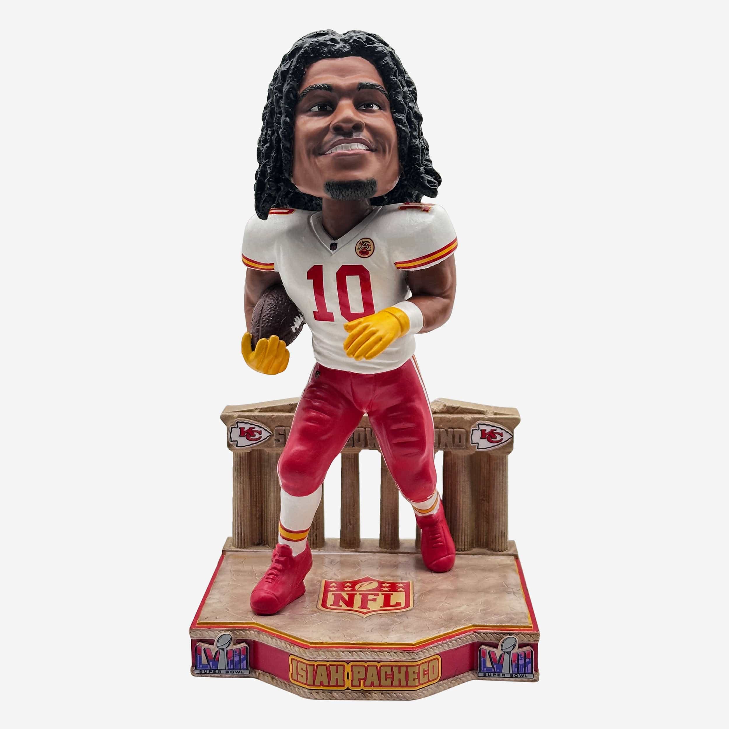 Isiah Pacheco Kansas City Chiefs Super Bowl LVIII Bound Bobblehead