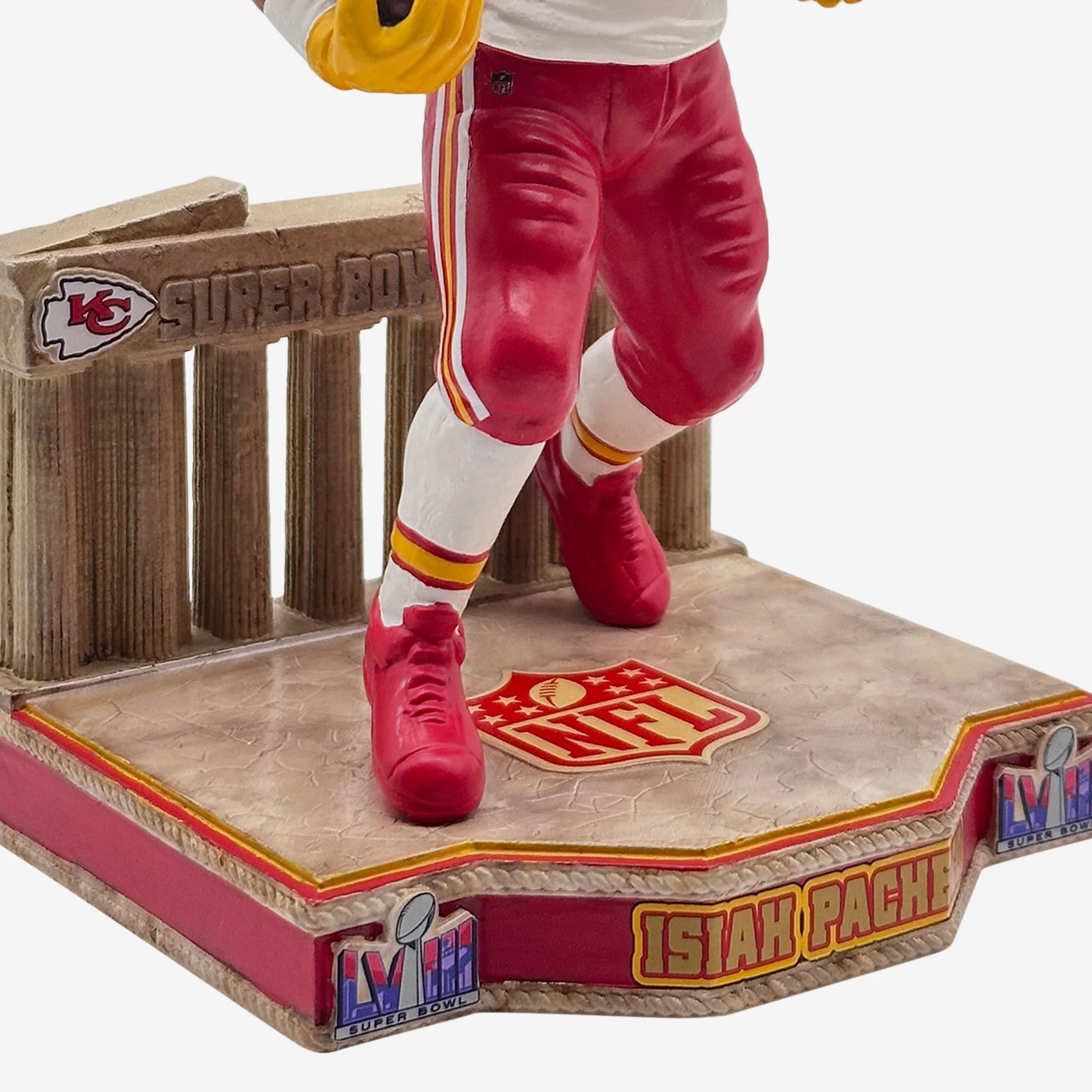 Isiah Pacheco Kansas City Chiefs Super Bowl LVIII Bound Bobblehead - Image 3