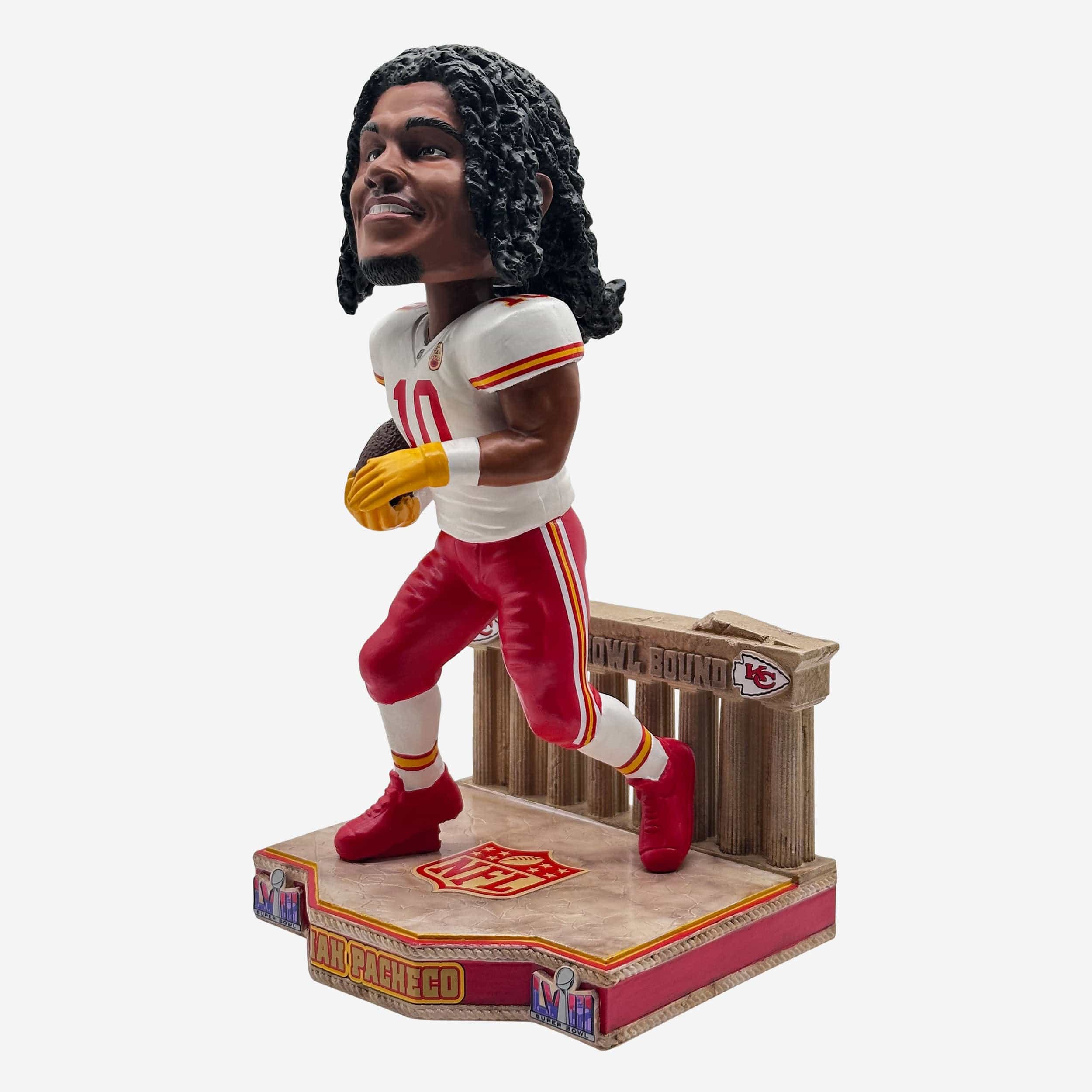 Isiah Pacheco Kansas City Chiefs Super Bowl LVIII Bound Bobblehead - Image 4