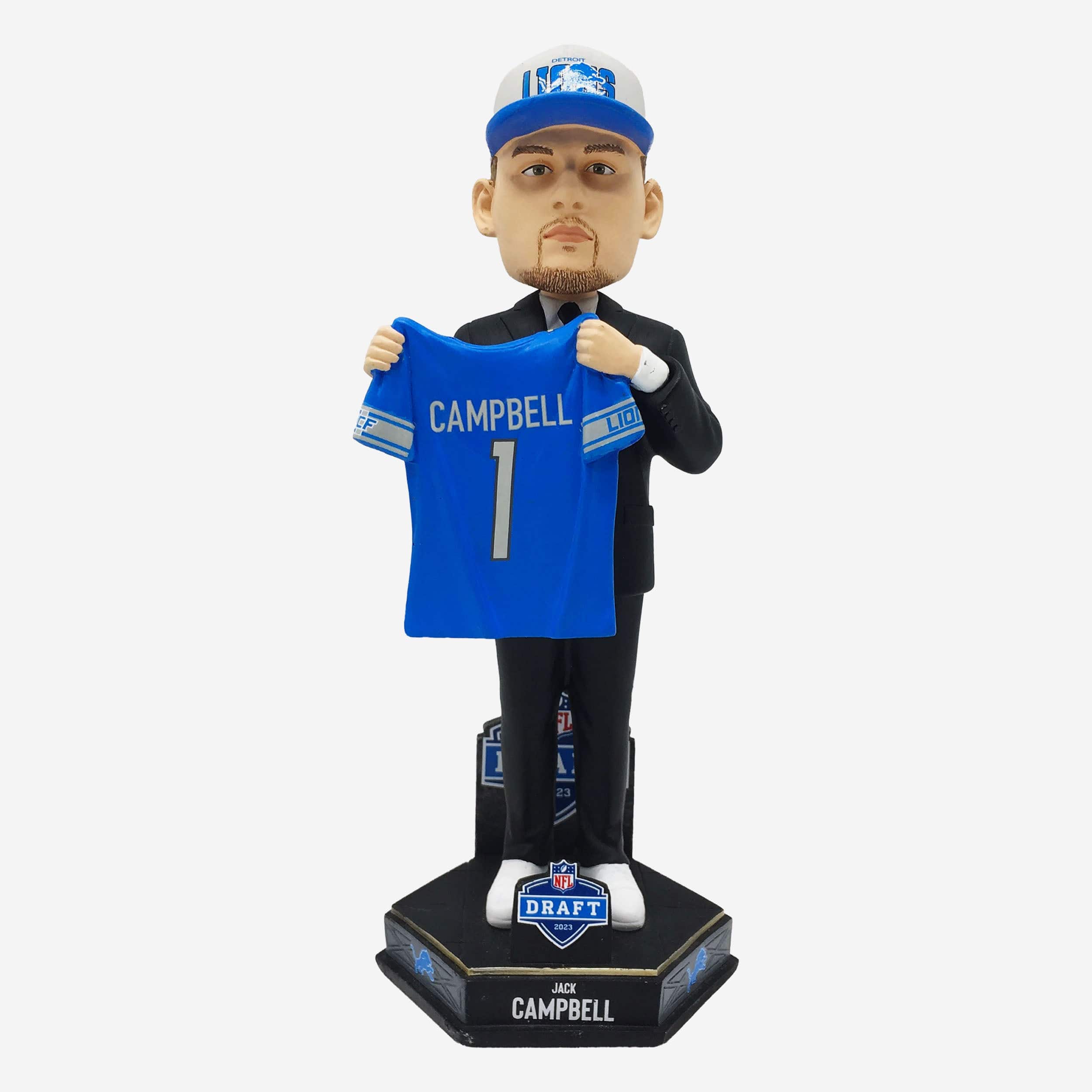 Jack Campbell Detroit Lions 2023 Draft Pick Bobblehead