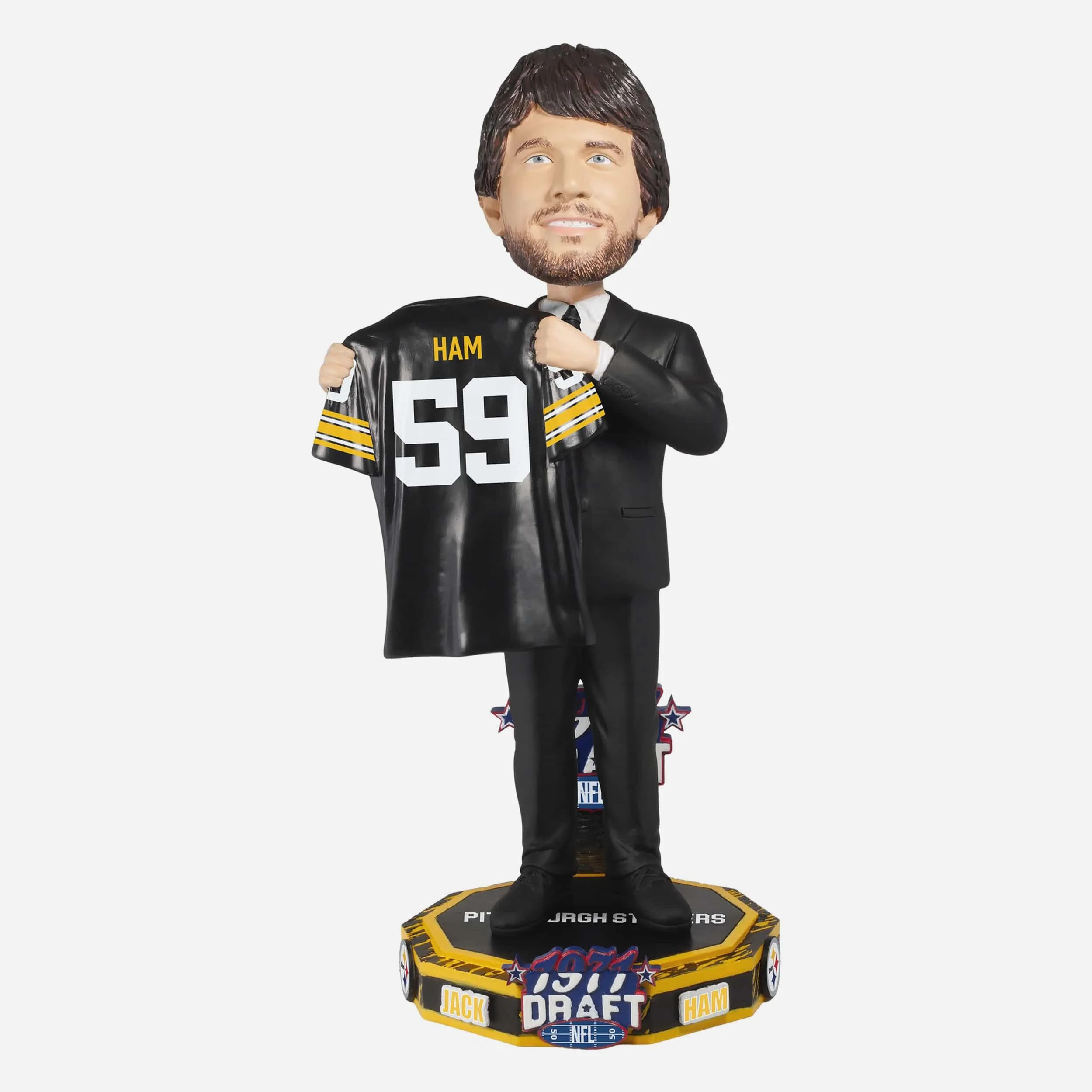 Jack Ham Pittsburgh Steelers 1971 NFL Draft Pick Bobblehead