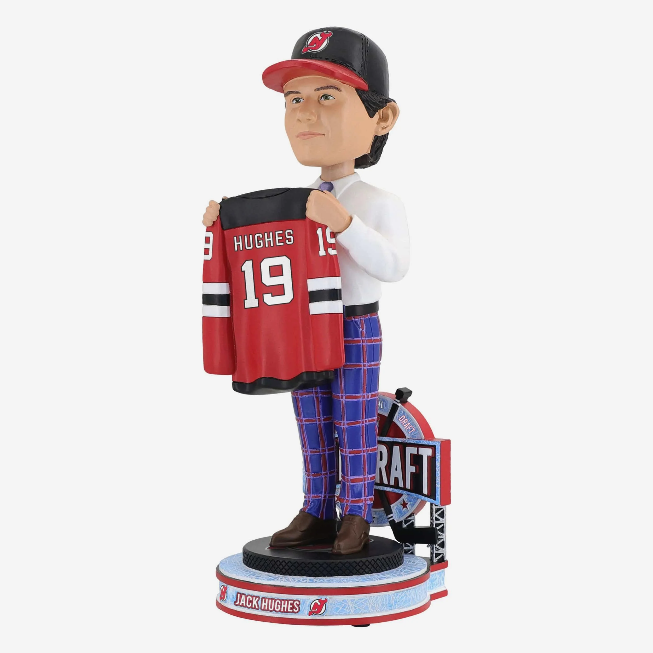 Jack Hughes New Jersey Devils 2019 NHL Draft Pick Bobblehead - Image 4