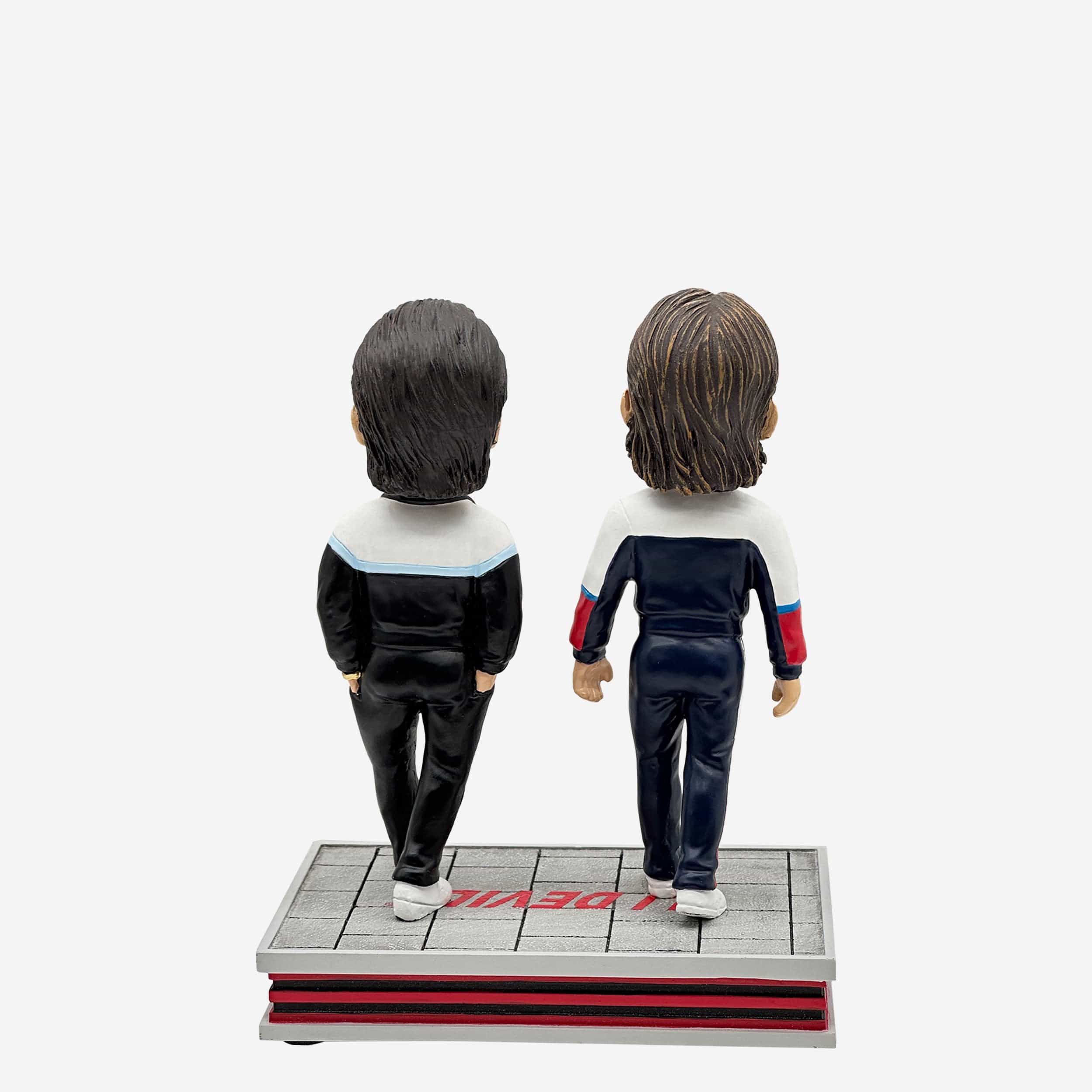 Jack Hughes & Nico Hischier New Jersey Devils 2024 Stadium Series Track Suit Entrance Dual Mini Bobblehead - Image 6