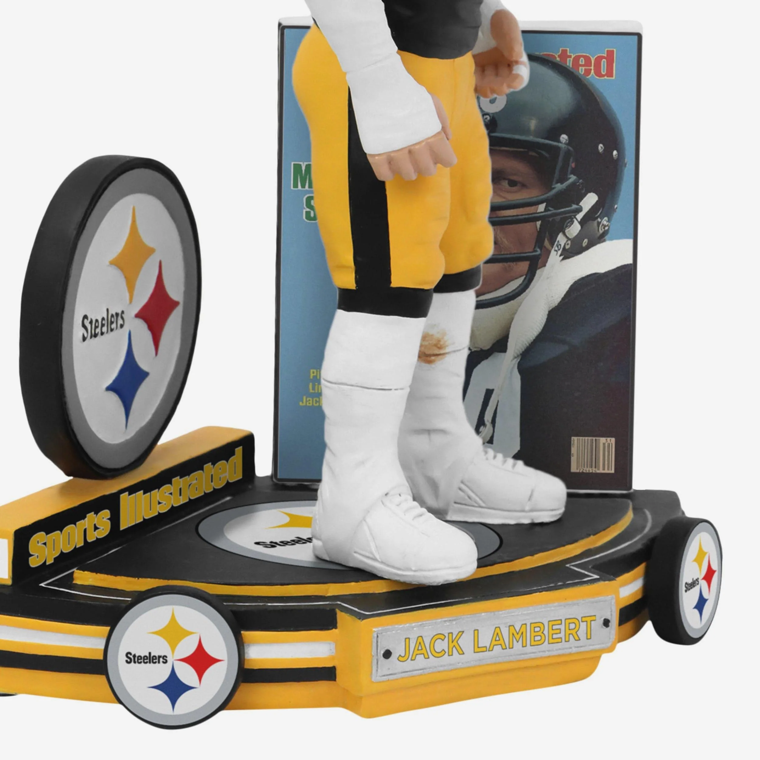 Jack Lambert Pittsburgh Steelers Man Of Steel 1984 Sports Illustrated Cover Bobblehead - Image 3