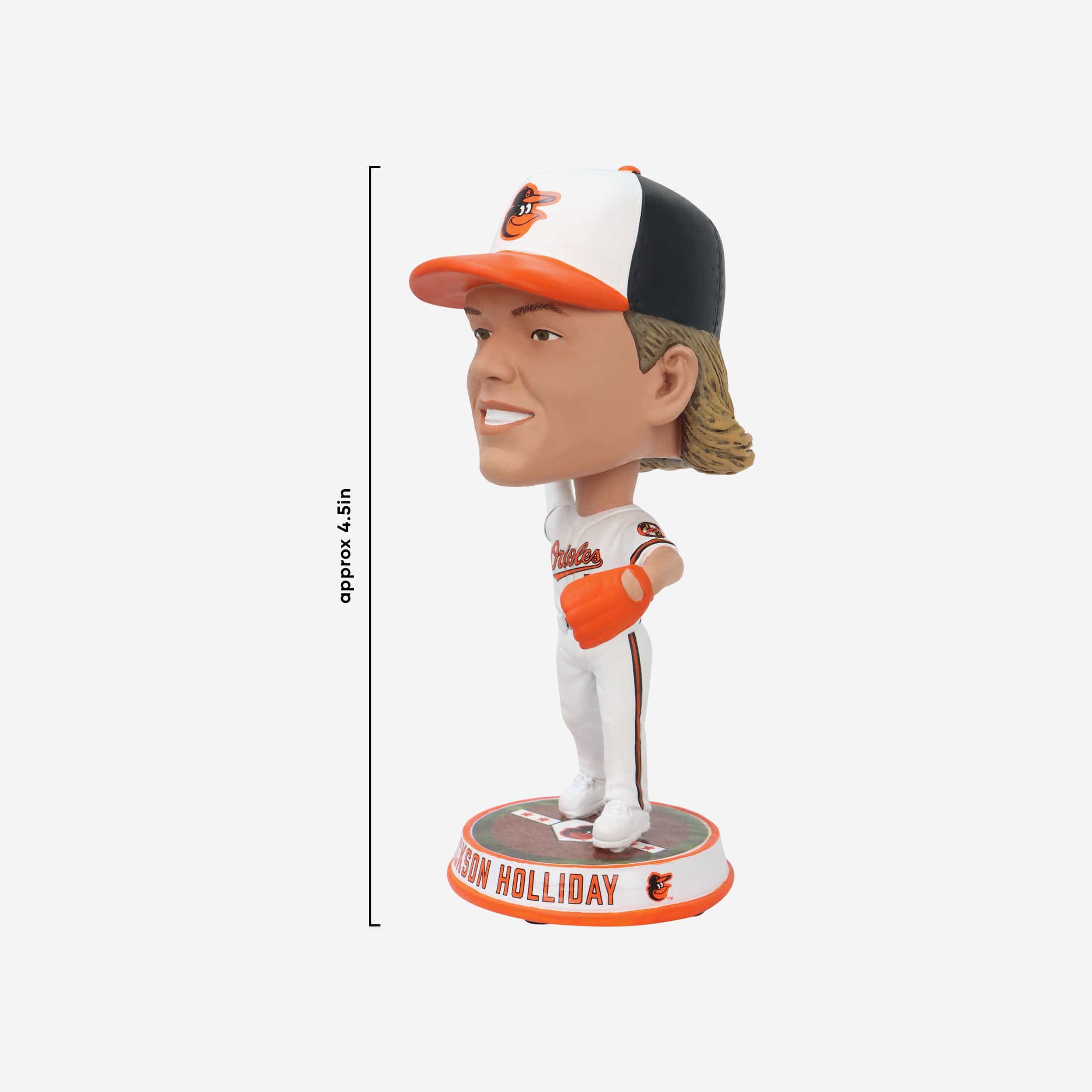 Jackson Holliday Baltimore Orioles Field Stripe Mini Bighead Bobblehead - Image 4