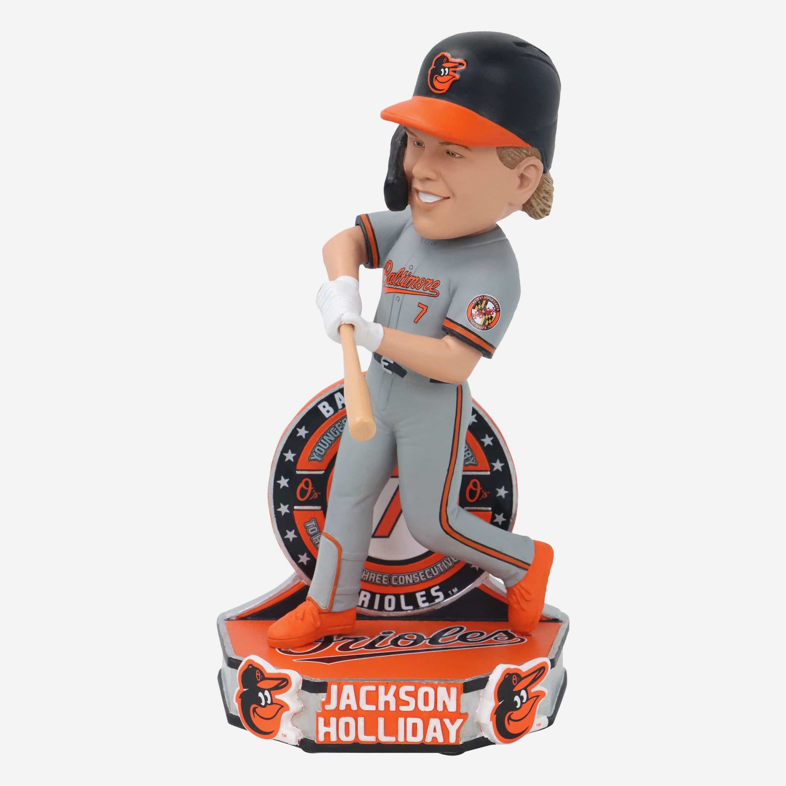 Jackson Holliday Baltimore Orioles Youngest Home Run Streak Bobblehead