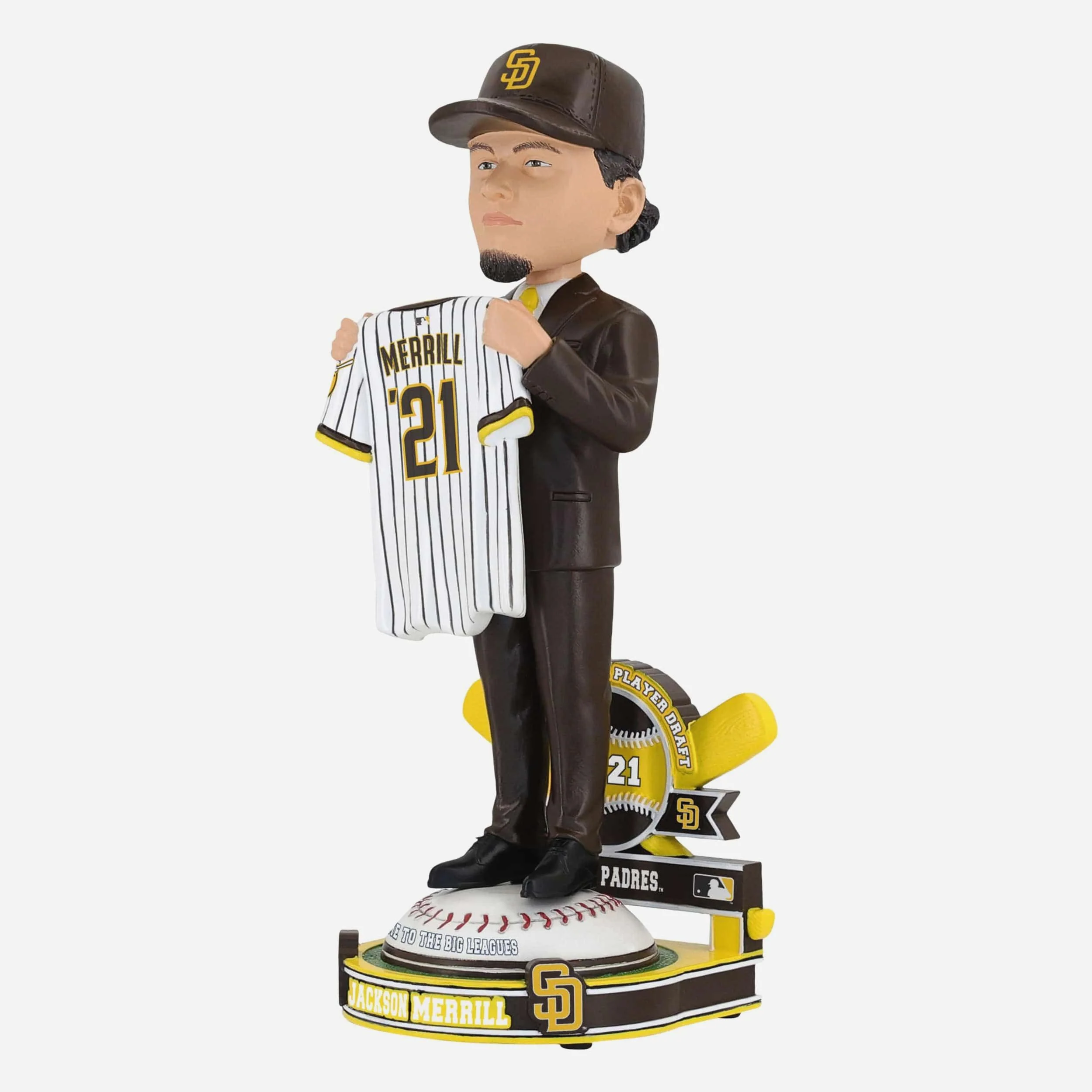 Jackson Merrill San Diego Padres 2021 MLB Draft Pick Bobblehead - Image 4