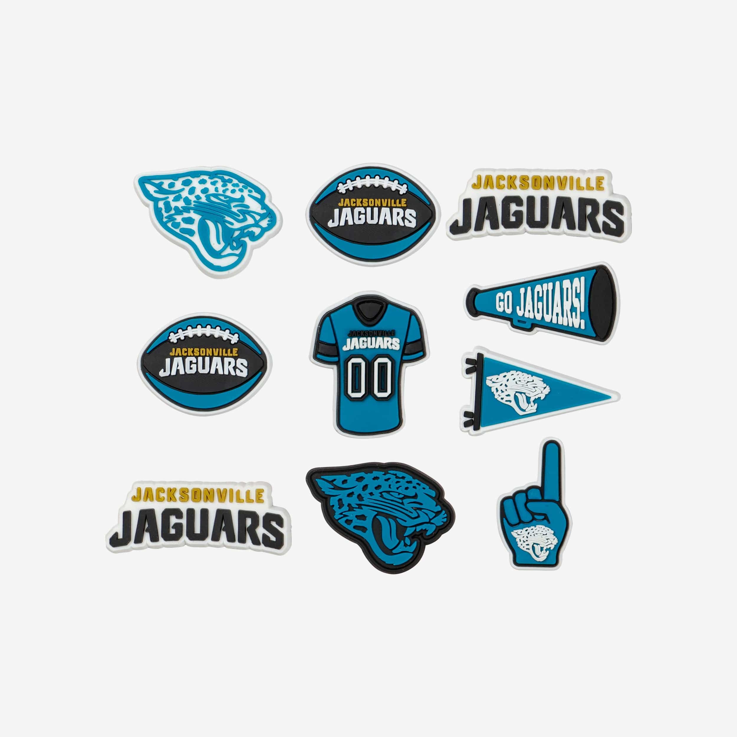Jacksonville Jaguars 10 Pack Team Clog Charms