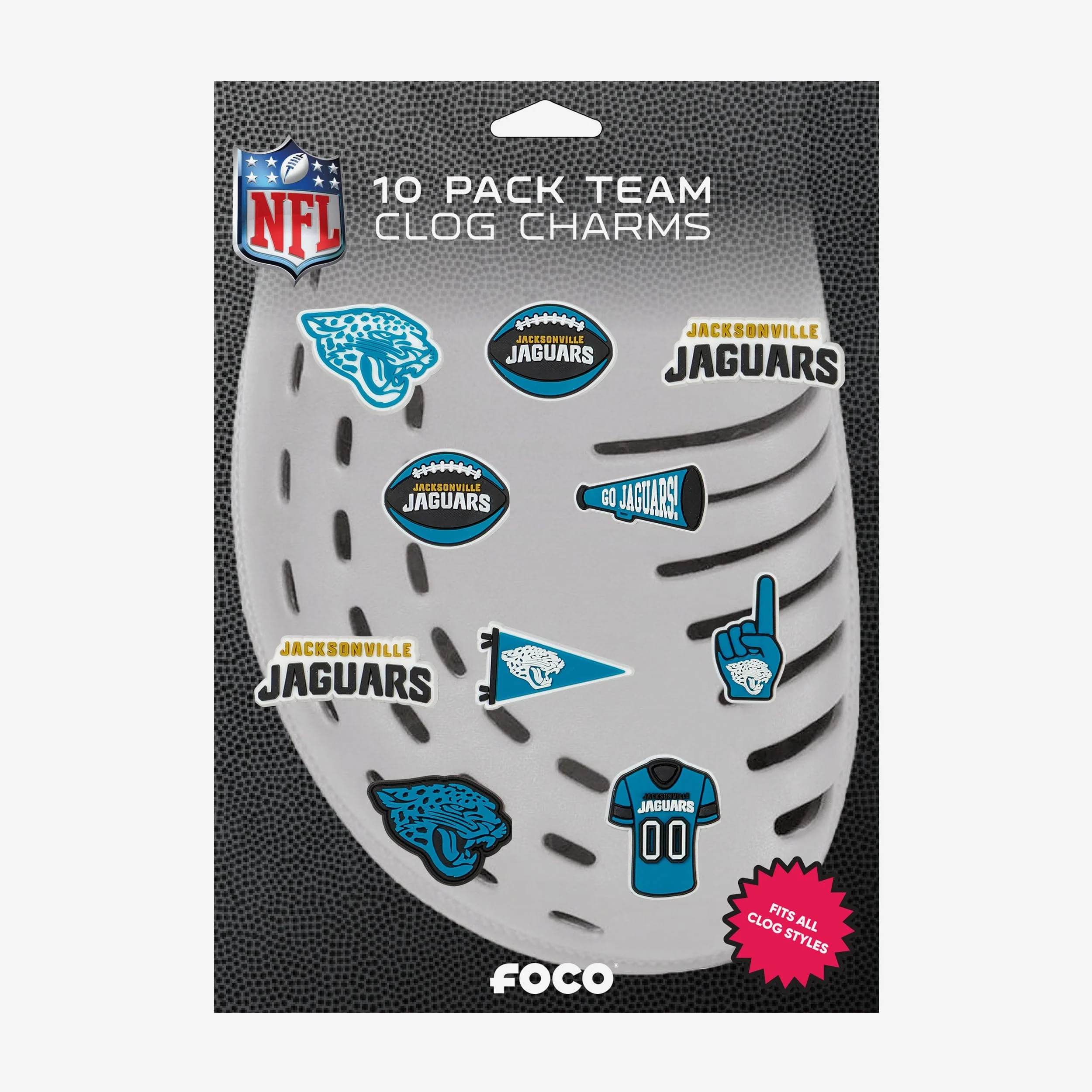 Jacksonville Jaguars 10 Pack Team Clog Charms - Image 5