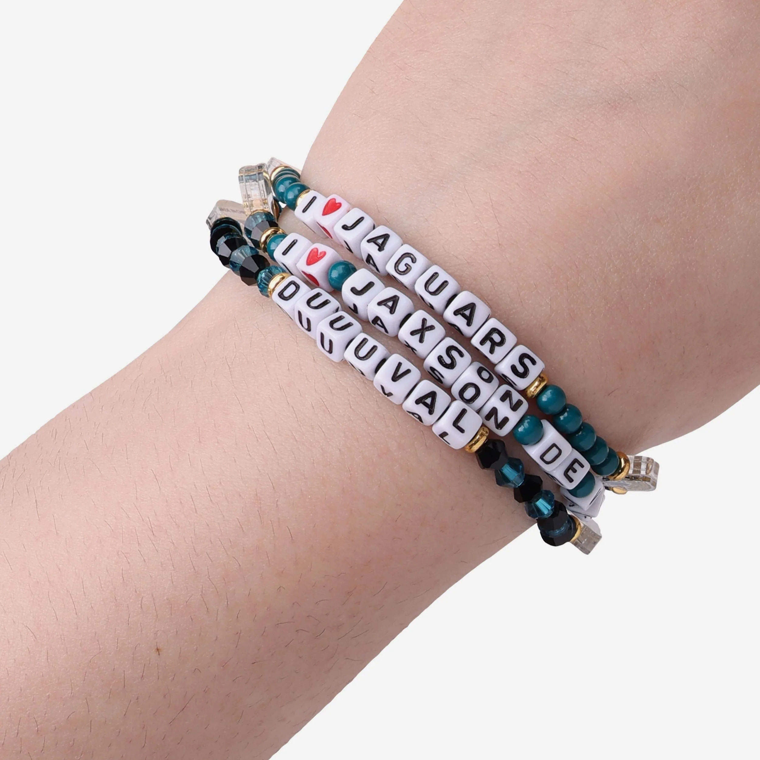 Jacksonville Jaguars 3 Pack Friendship Bracelet - Image 4