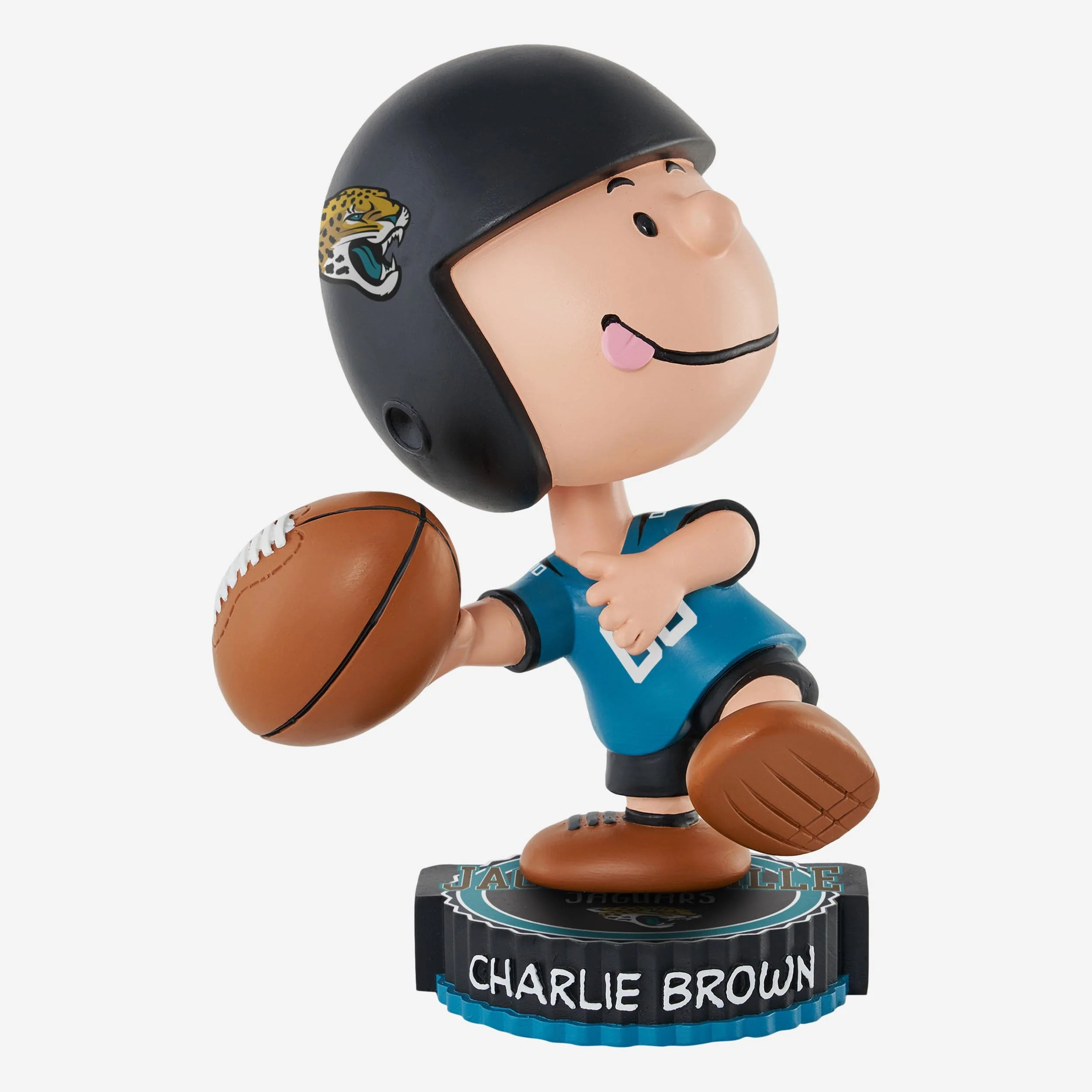 Jacksonville Jaguars Charlie Brown Peanuts Bighead Bobblehead