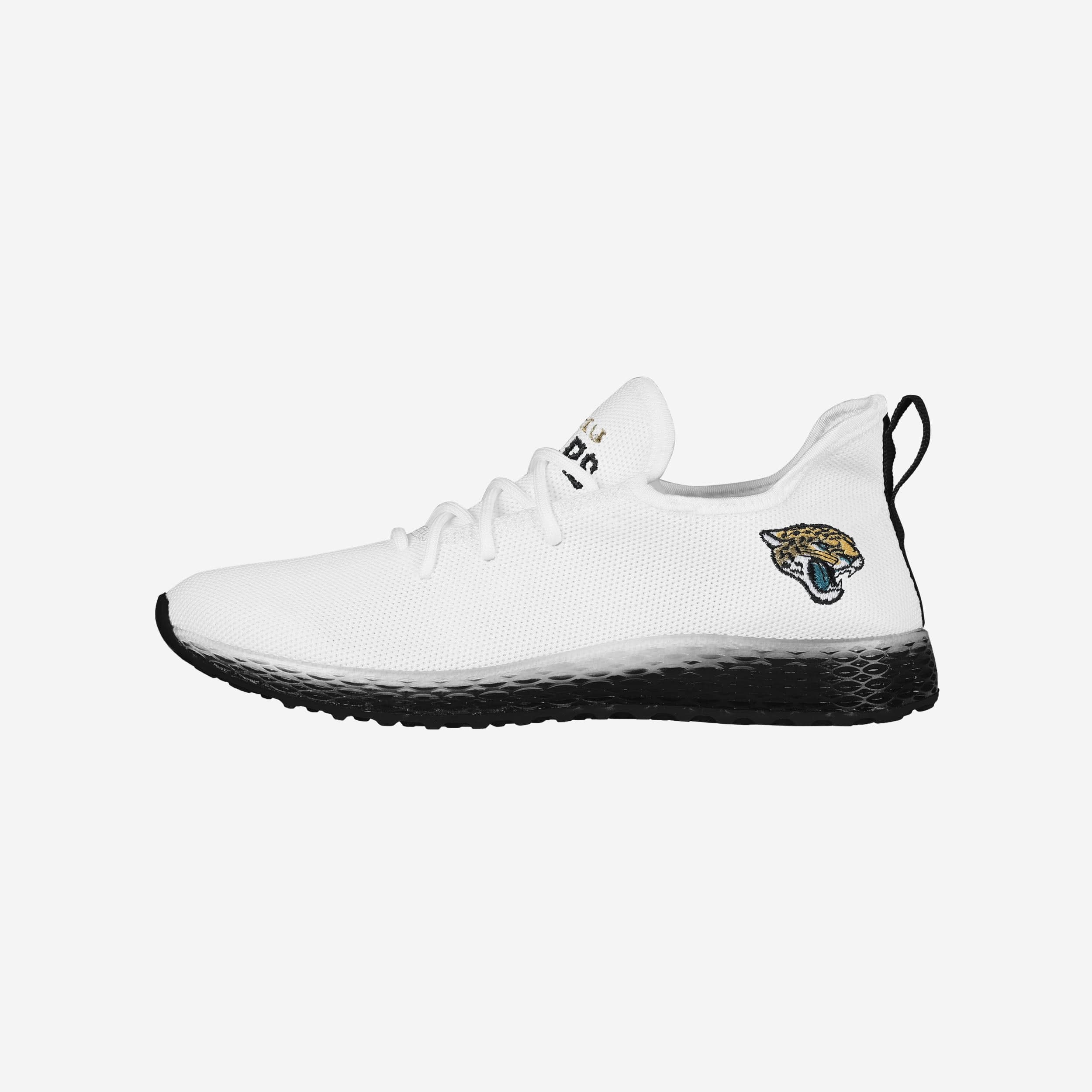 Jacksonville Jaguars Gradient Midsole White Sneakers