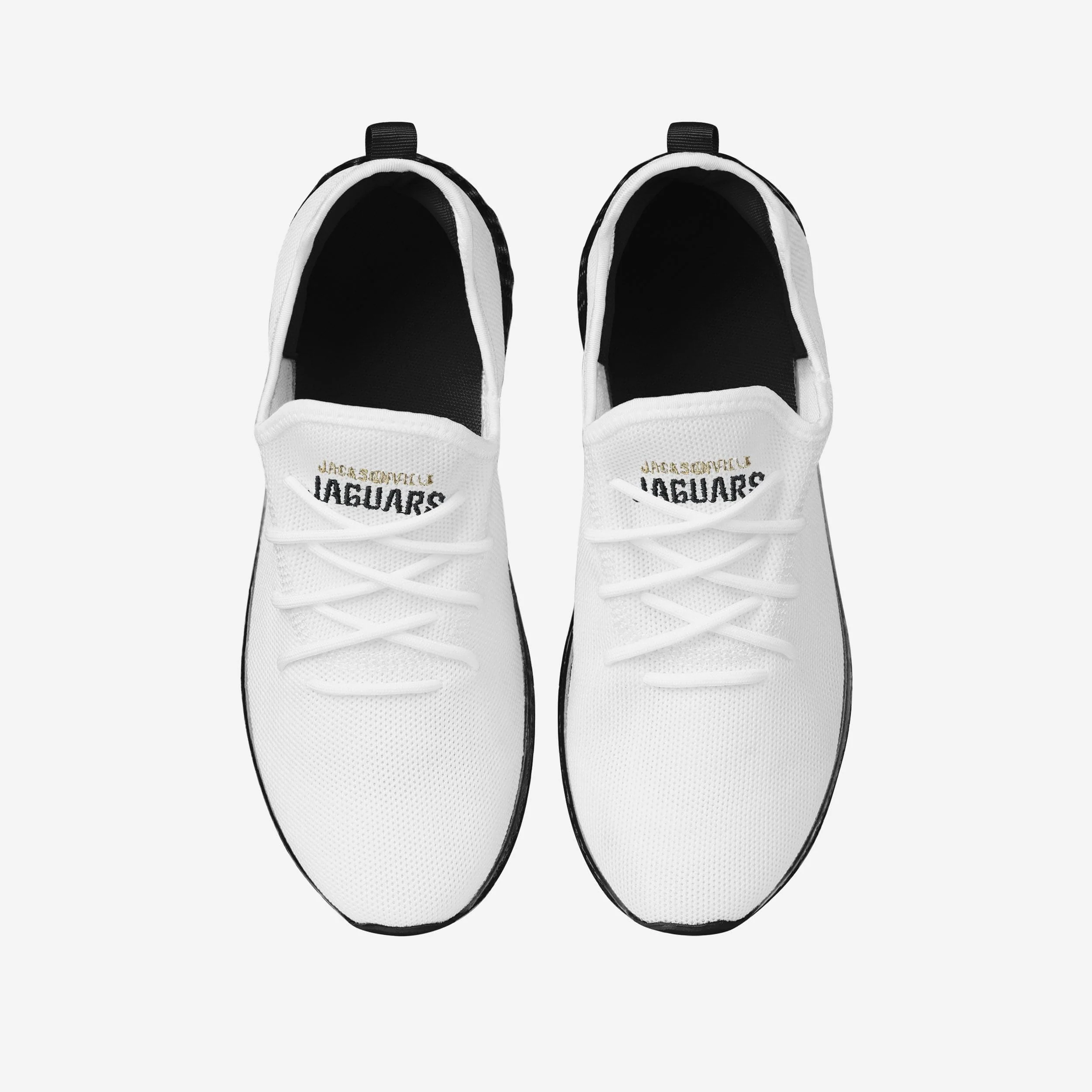 Jacksonville Jaguars Gradient Midsole White Sneakers - Image 4
