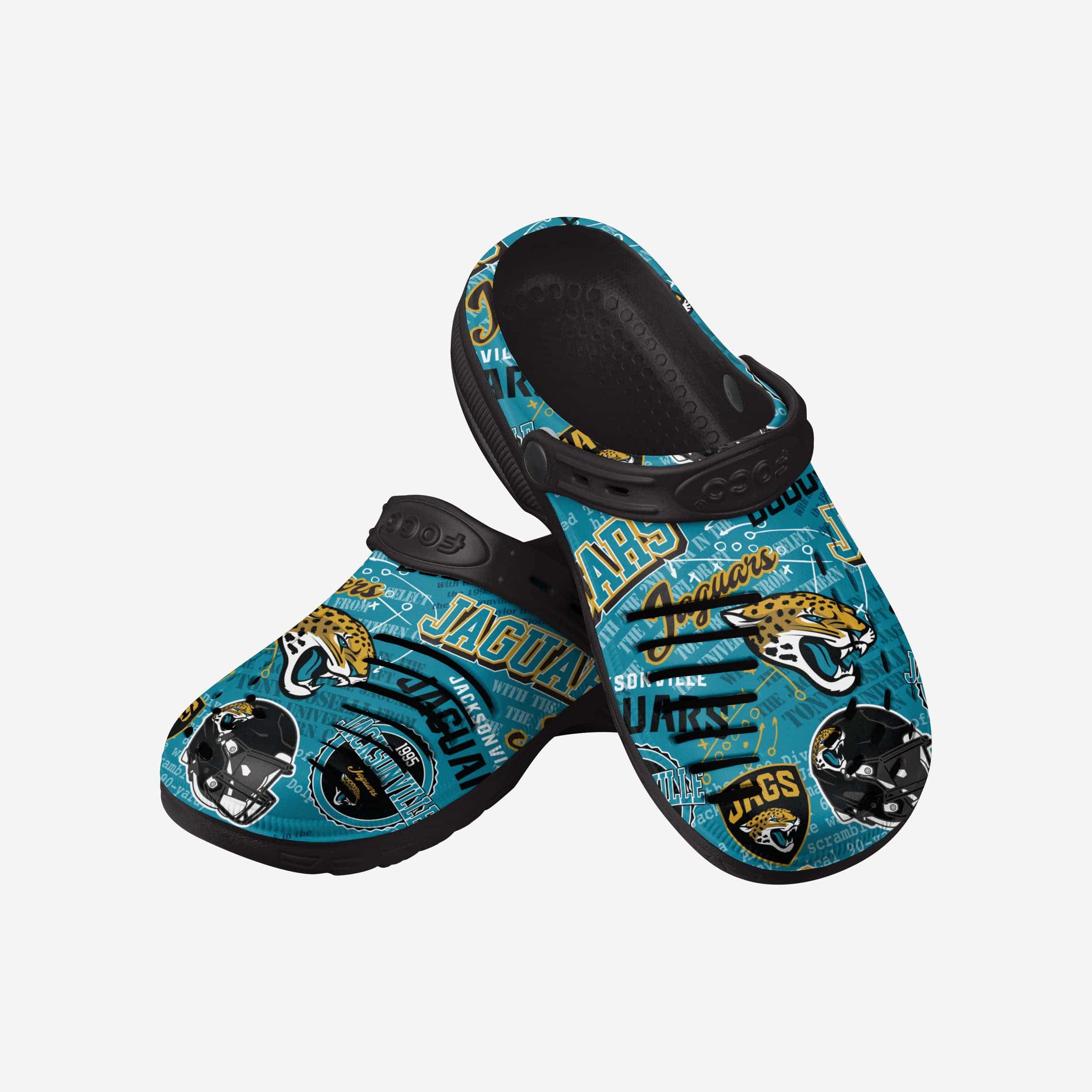 Jacksonville Jaguars Historic Print Clog With Strap - Image 3