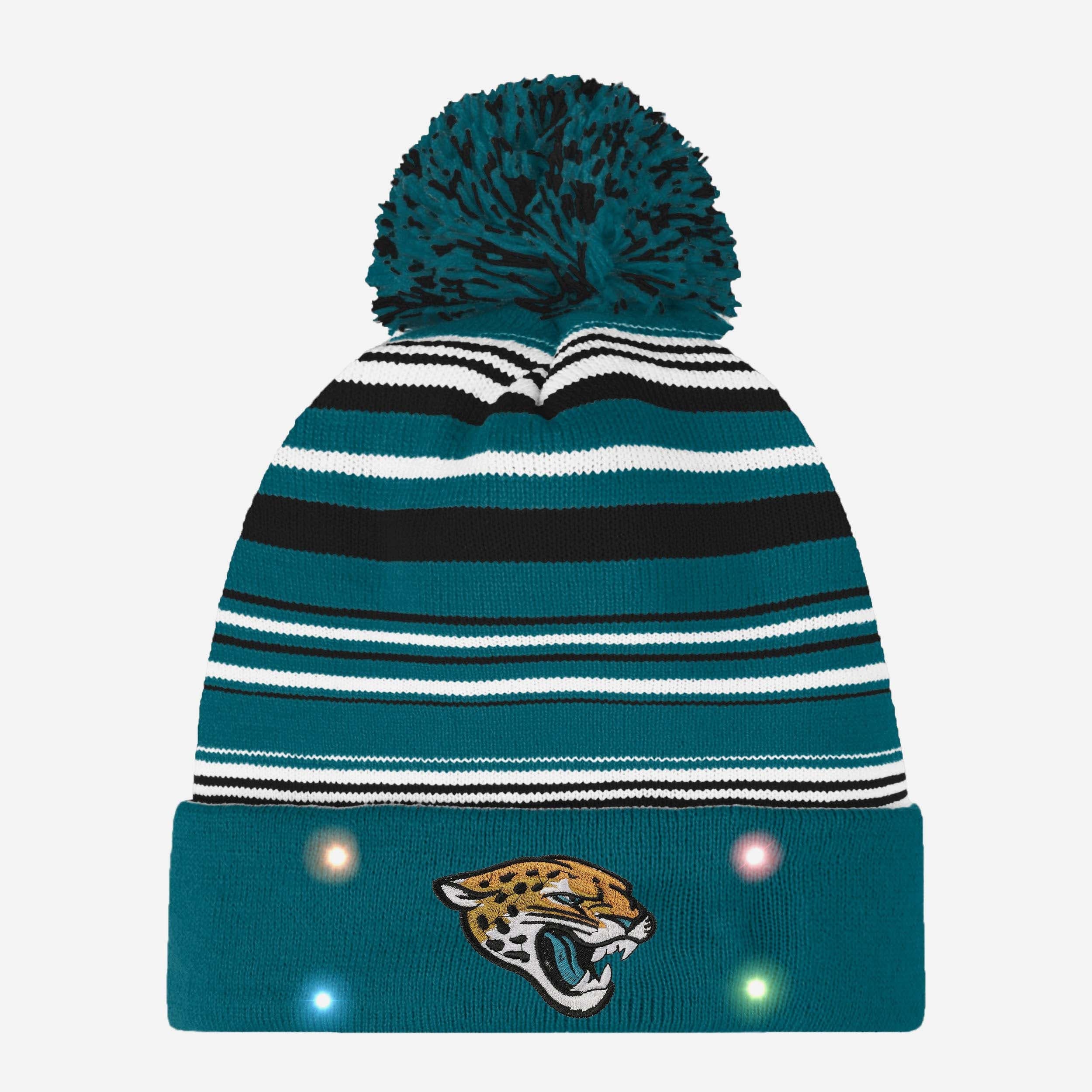Jacksonville Jaguars Horizontal Stripe Light Up Beanie - Image 2