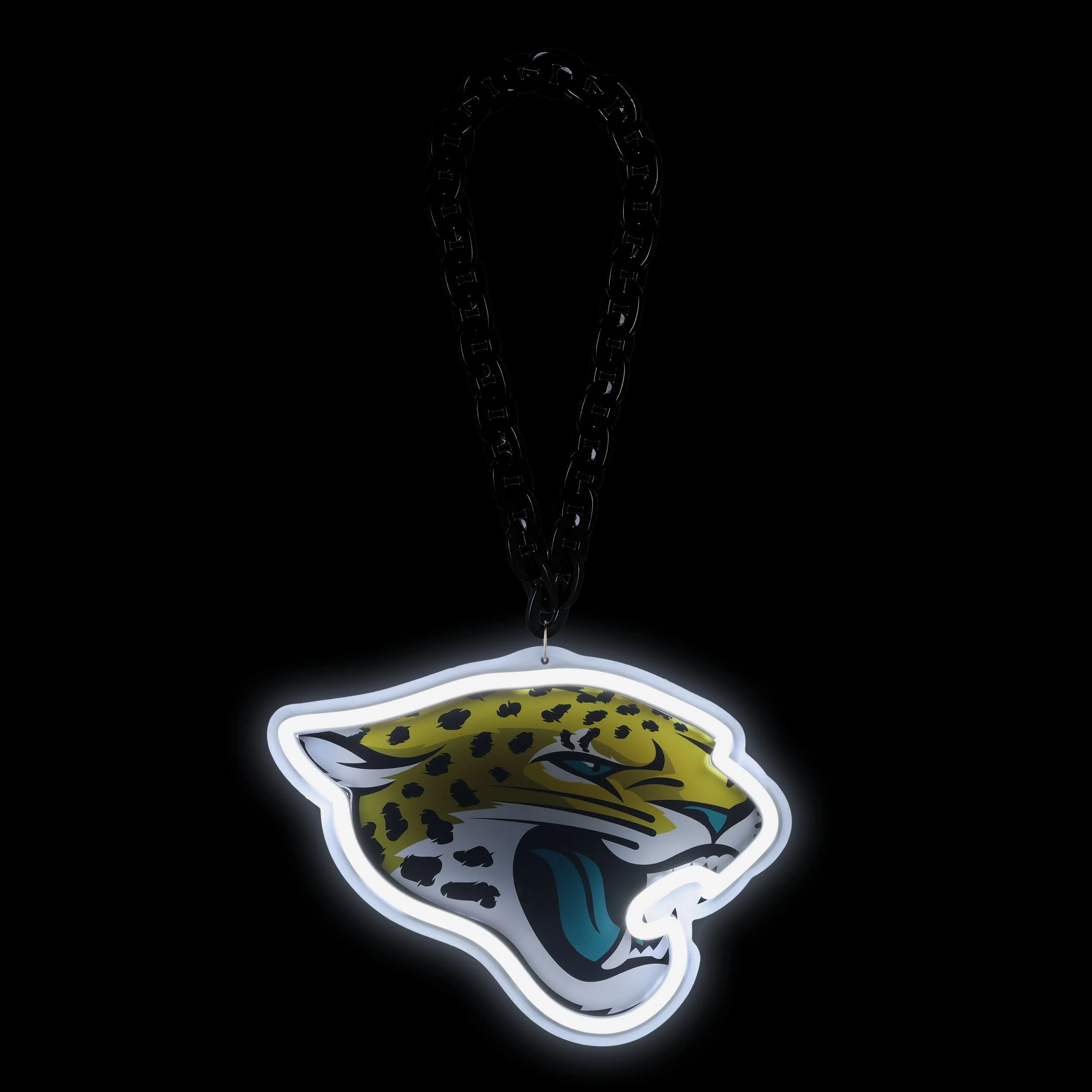 Jacksonville Jaguars Neon Light Up Big Logo Chain - Image 2